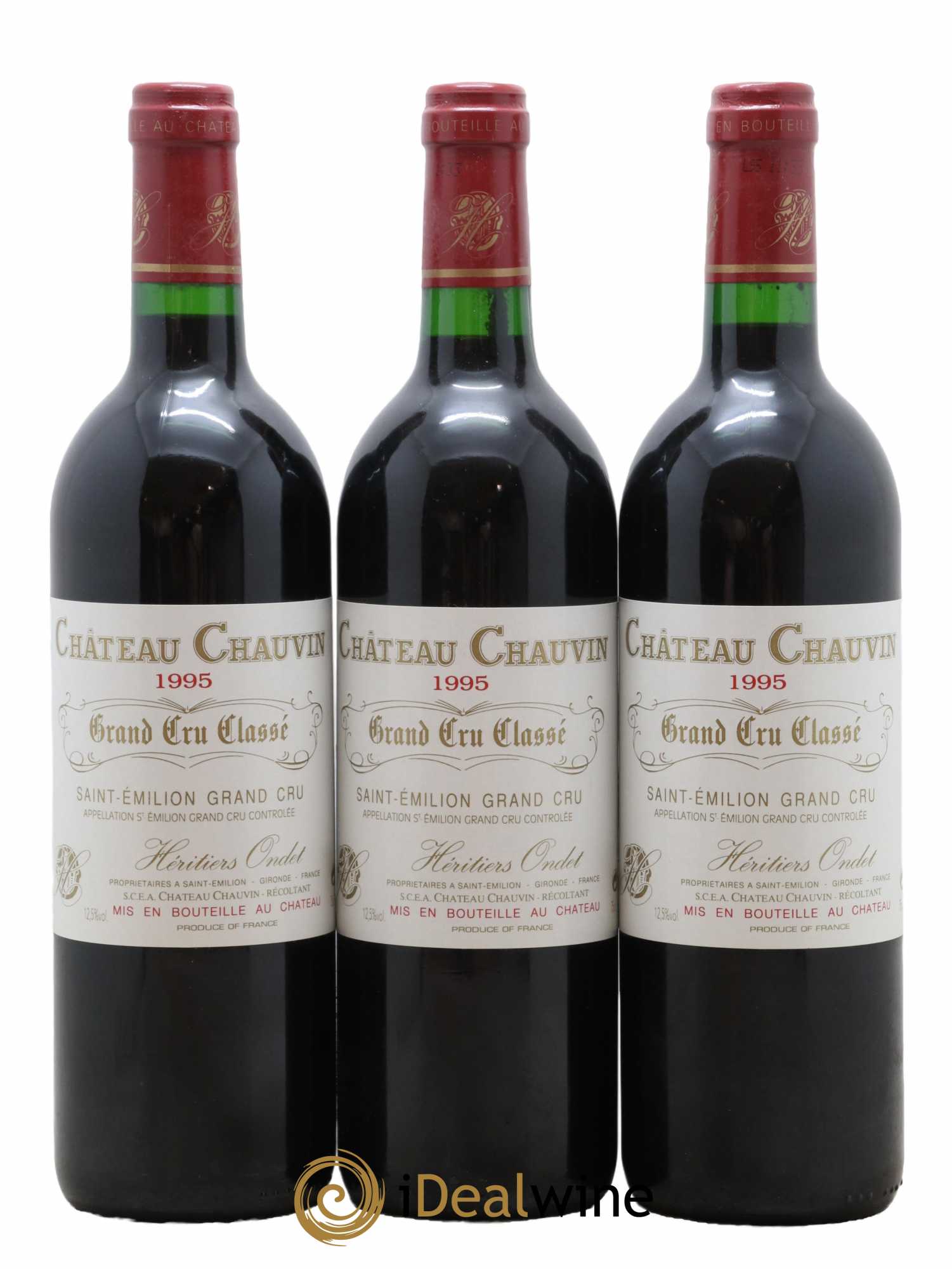Château Chauvin Grand Cru Classé 1995 - Lot de 12 bouteilles - 2