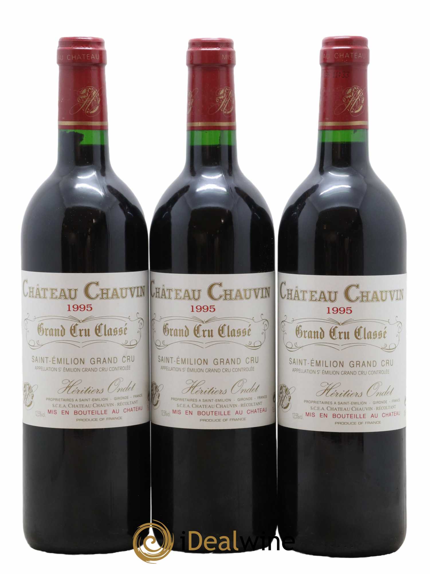 Château Chauvin Grand Cru Classé 1995 - Lot de 12 bouteilles - 4