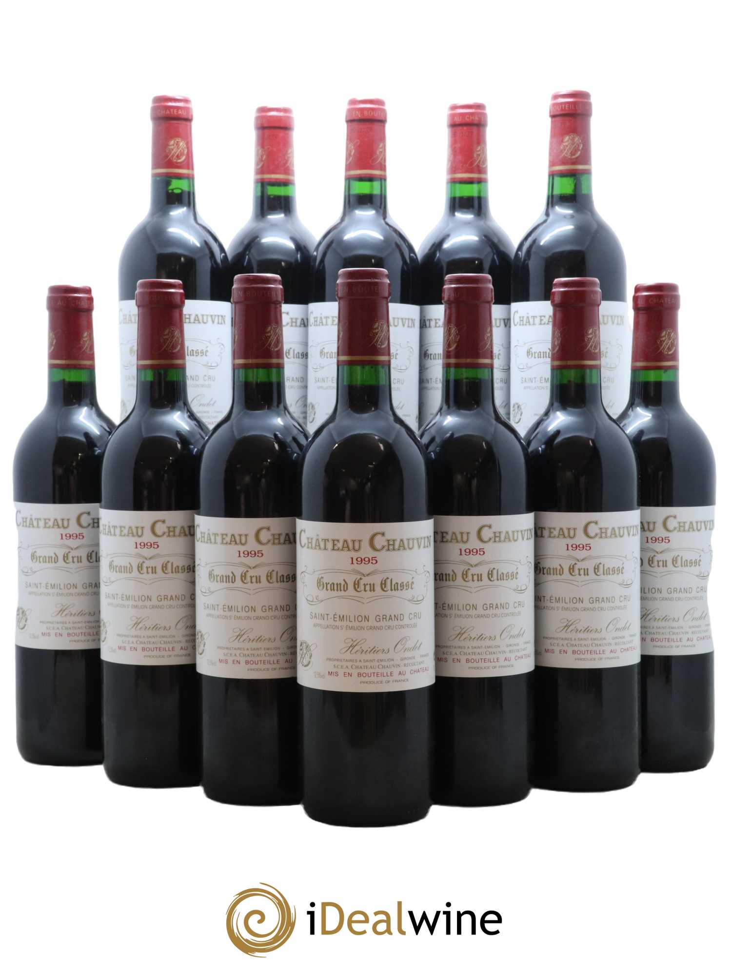 Château Chauvin Grand Cru Classé 1995 - Lot de 12 bouteilles - 0