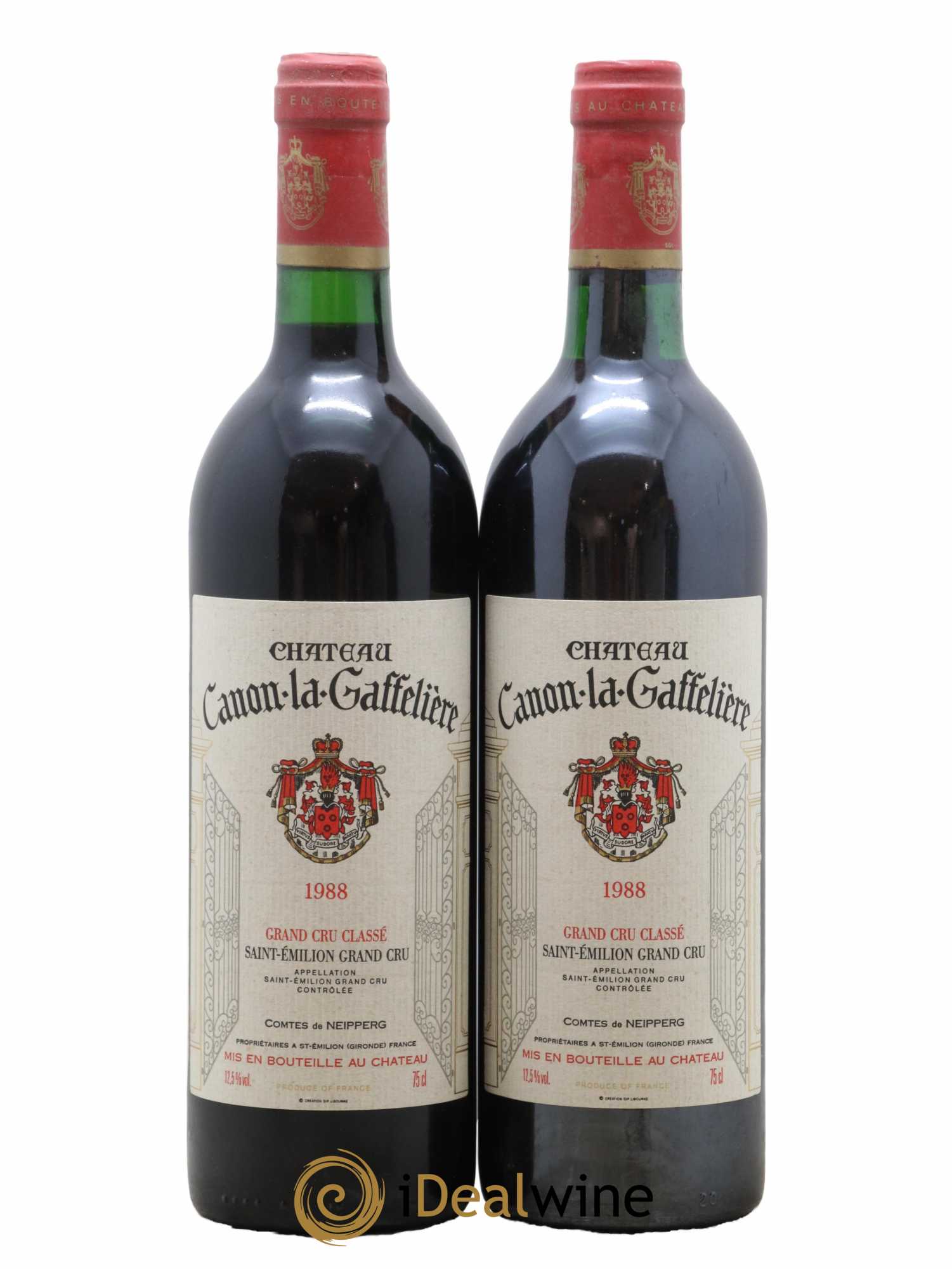 Château Canon la Gaffelière 1er Grand Cru Classé B 1988 - Lot of 2 bottles - 0