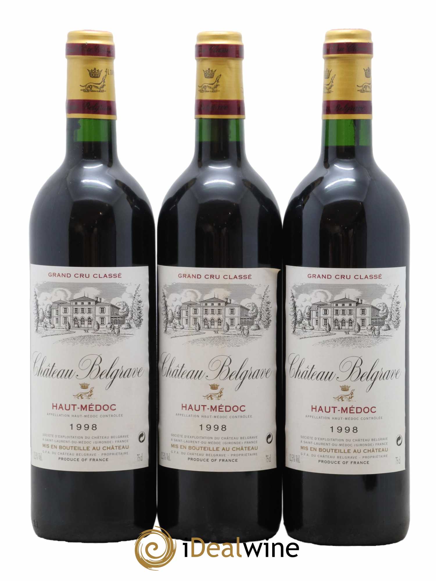 Château Belgrave 5ème Grand Cru Classé 1998 - Lot de 12 bouteilles - 4