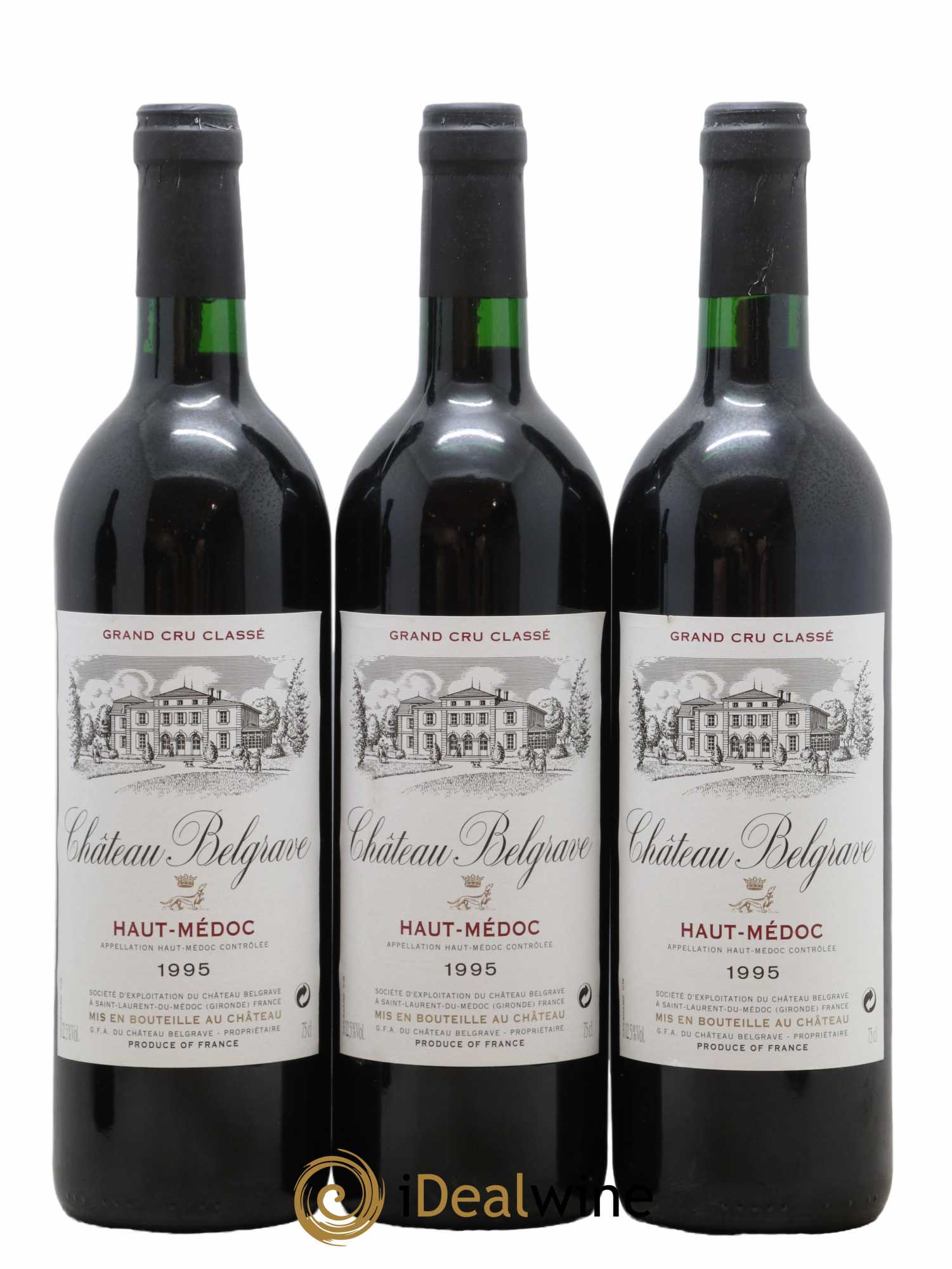 Château Belgrave 5ème Grand Cru Classé 1995 - Lot de 12 bouteilles - 1