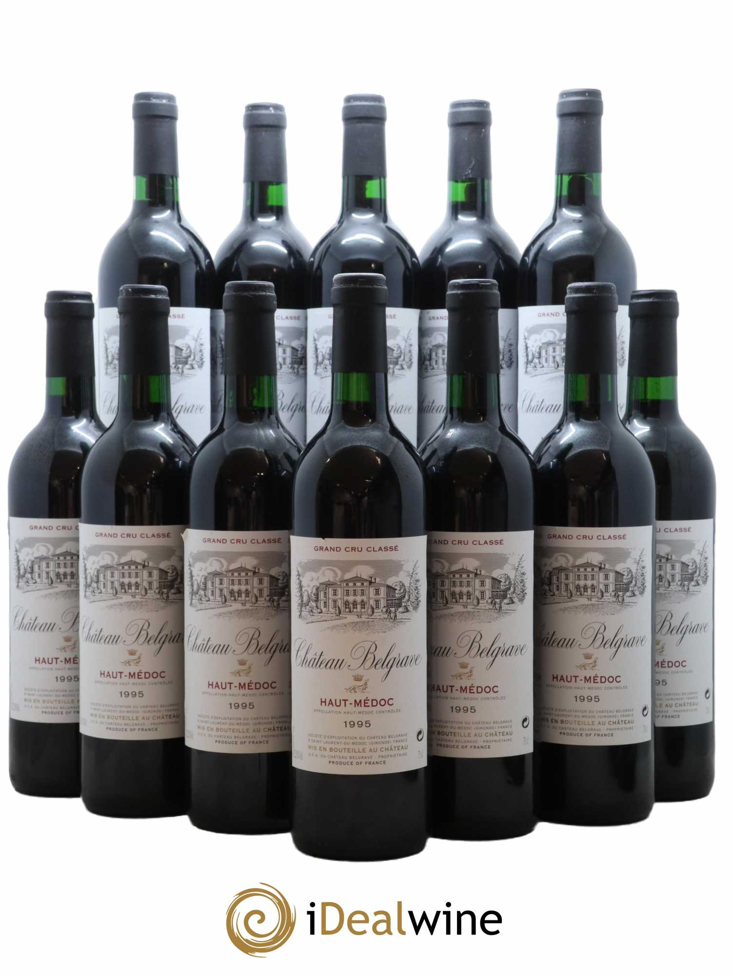 Château Belgrave 5ème Grand Cru Classé 1995 - Lot de 12 bouteilles - 0