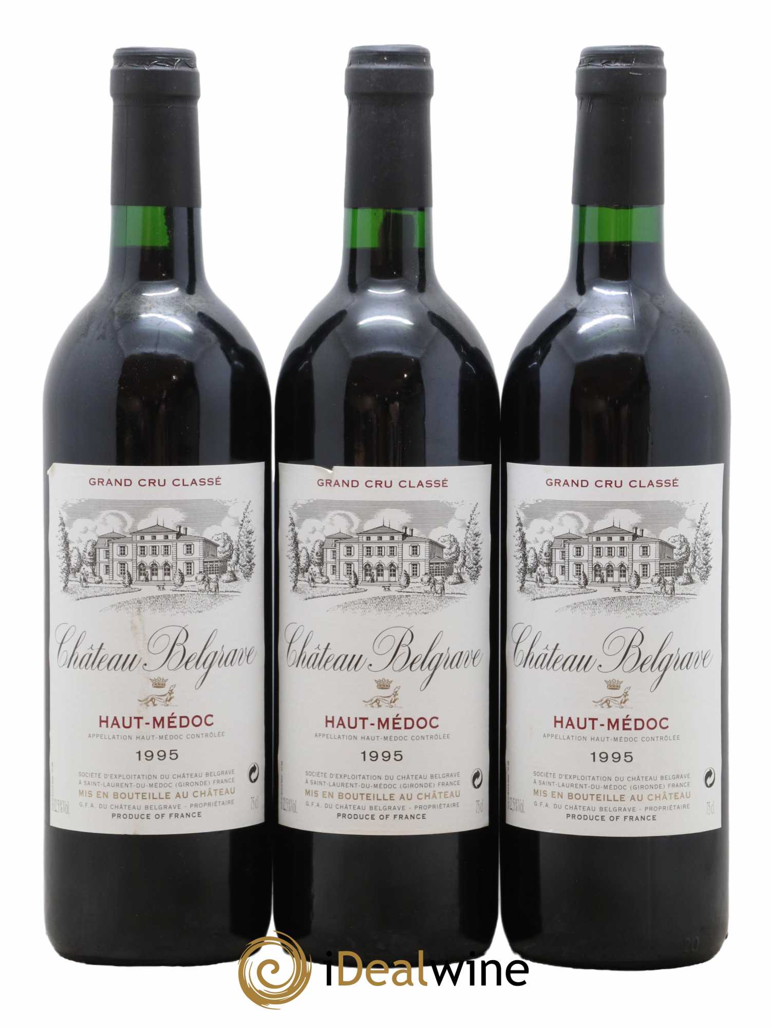 Château Belgrave 5ème Grand Cru Classé 1995 - Lot de 12 bouteilles - 2