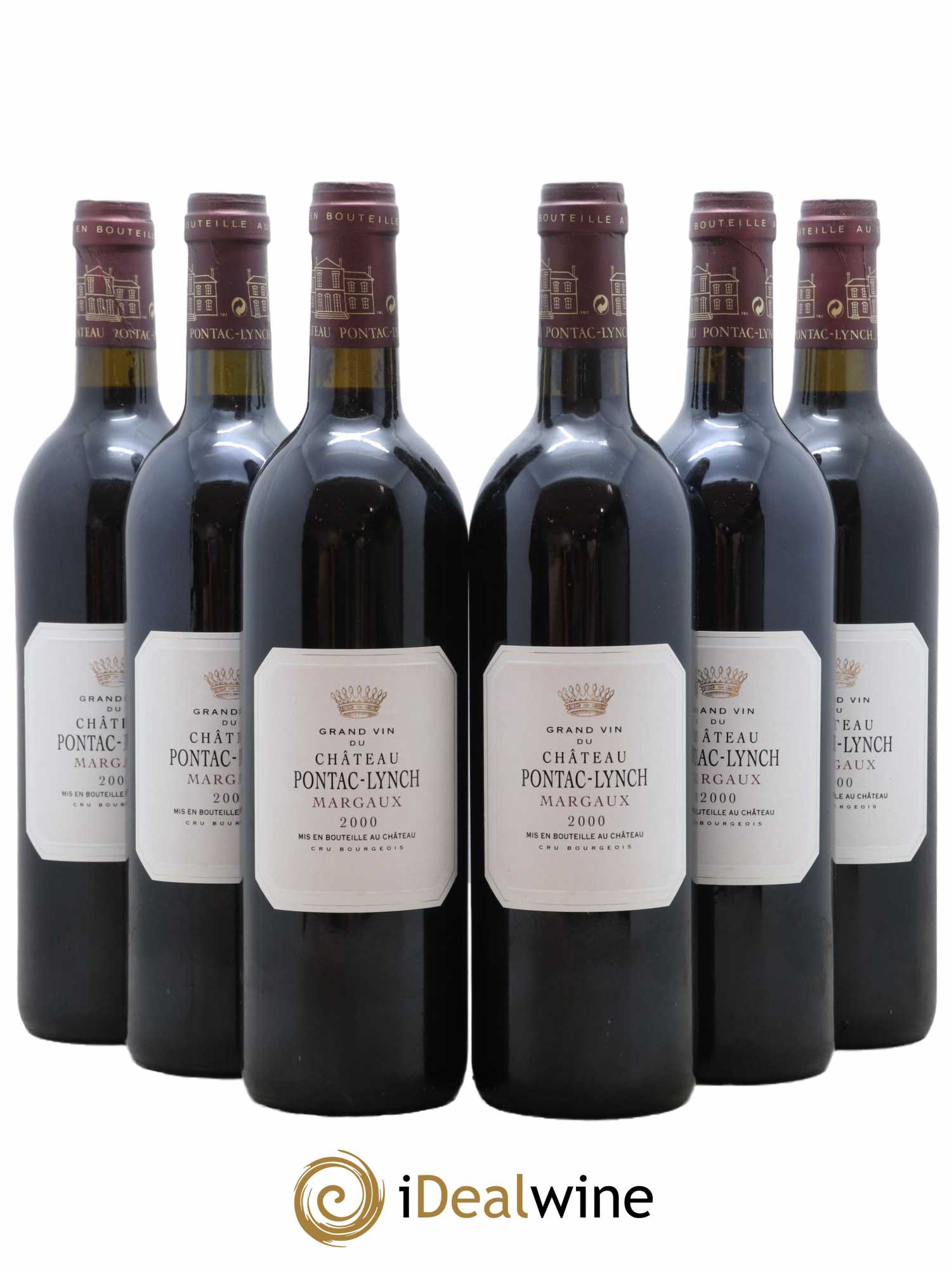 Château Pontac Lynch Cru Bourgeois 2000 - Lot de 6 bouteilles - 0