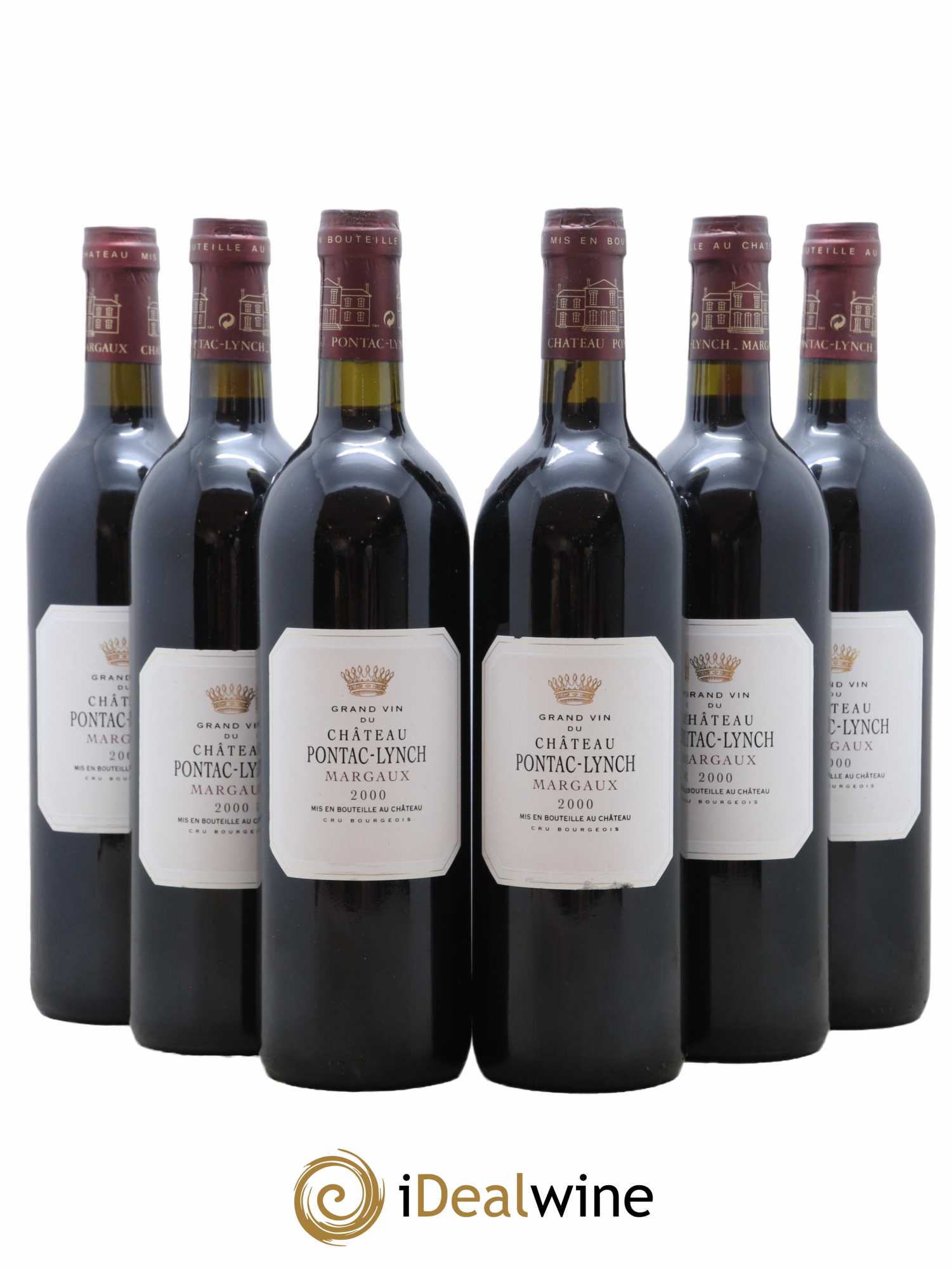 Château Pontac Lynch Cru Bourgeois 2000 - Lot de 6 bouteilles - 0