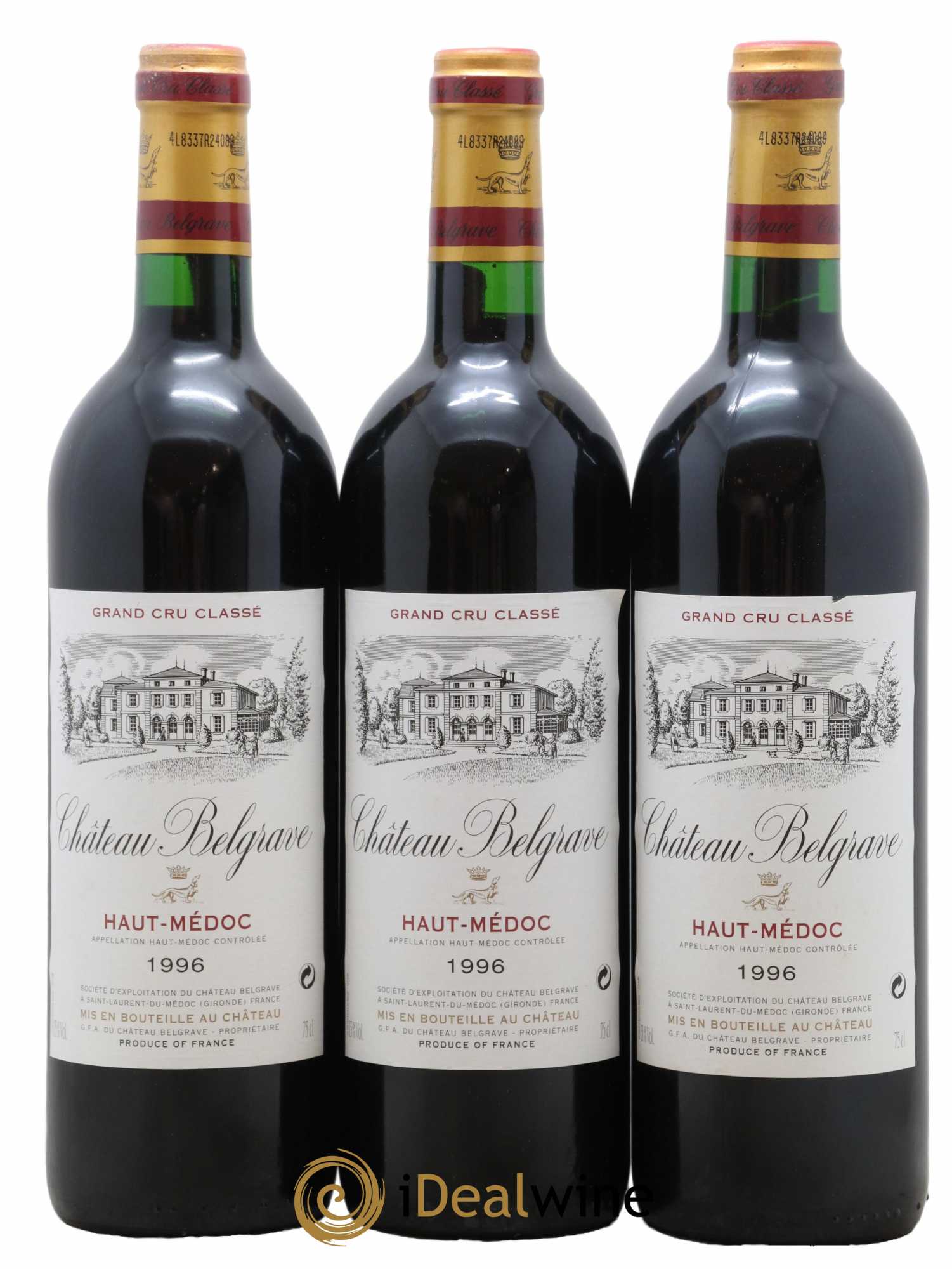 Château Belgrave 5ème Grand Cru Classé 1996 - Lot de 12 bouteilles - 4