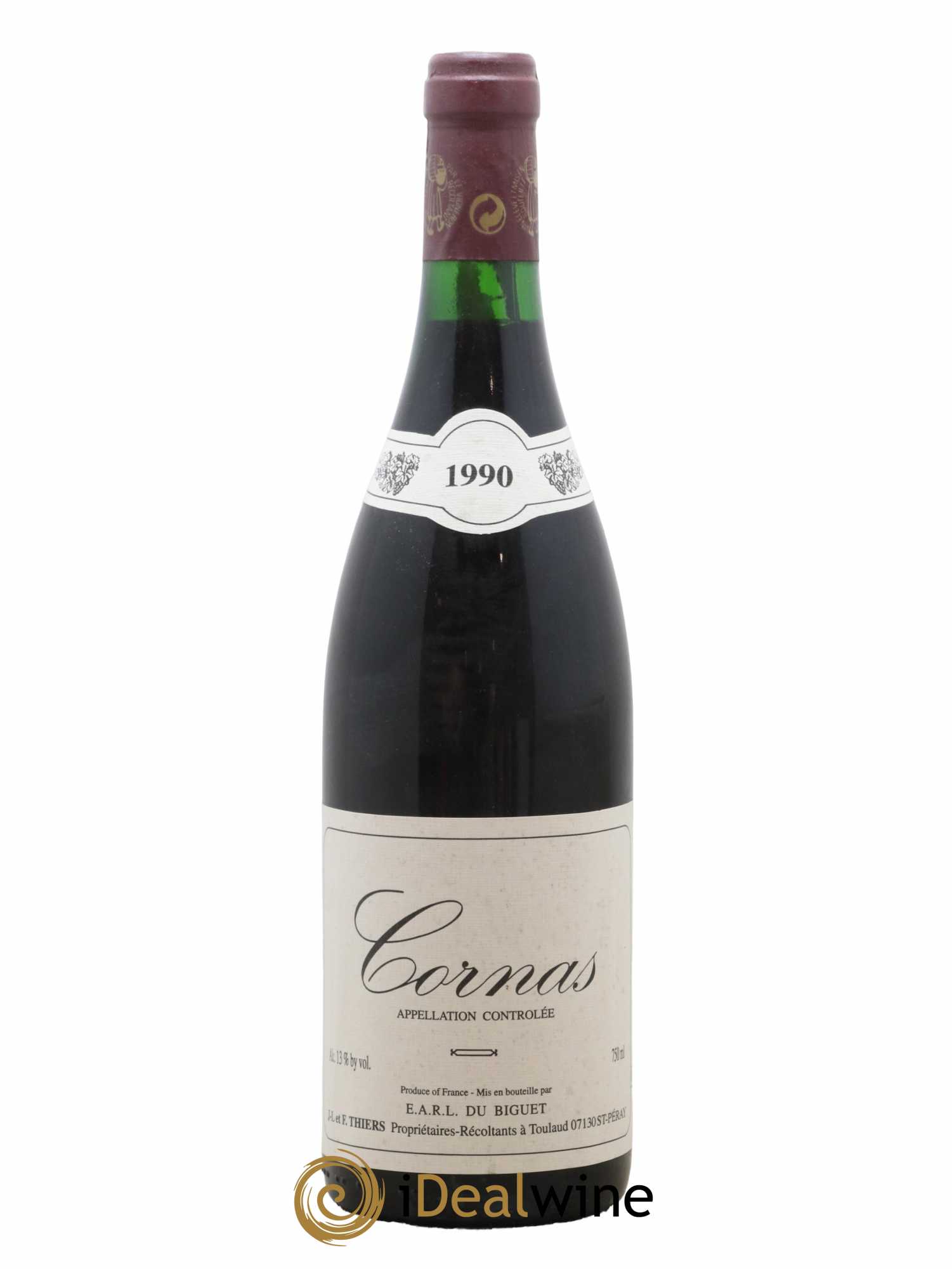 Cornas J.L. et F. Thiers 1990 - Lot de 1 bouteille - 0