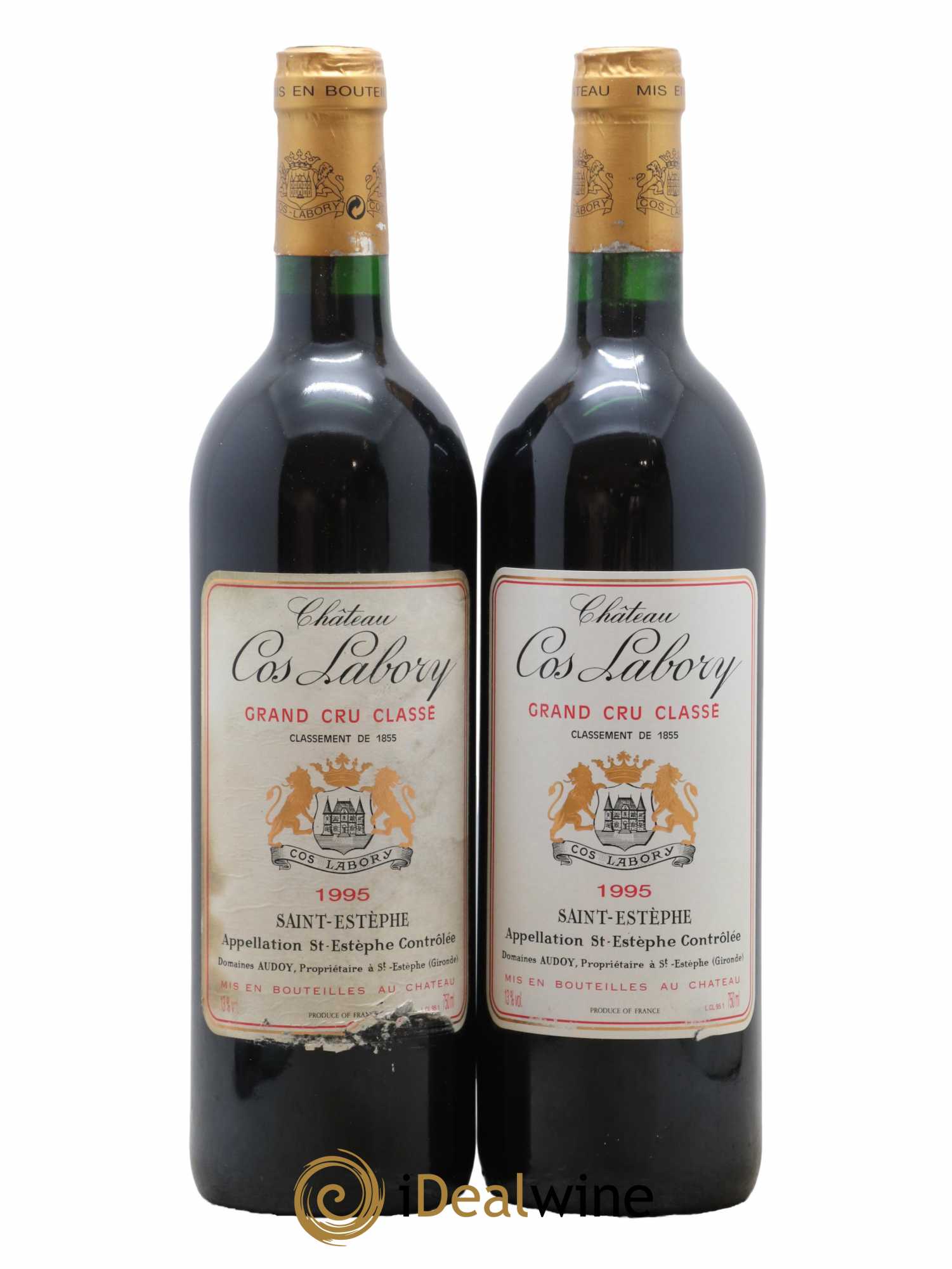 Château Cos Labory 5ème Grand Cru Classé 1995 - Lot de 2 bouteilles - 0
