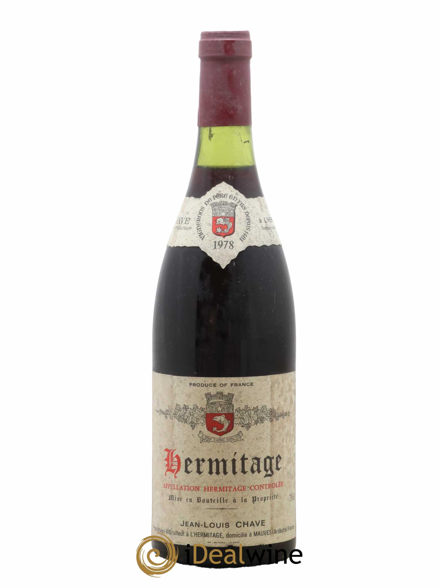 Hermitage Jean-Louis Chave 1978 - Lot de 1 bouteille - 0