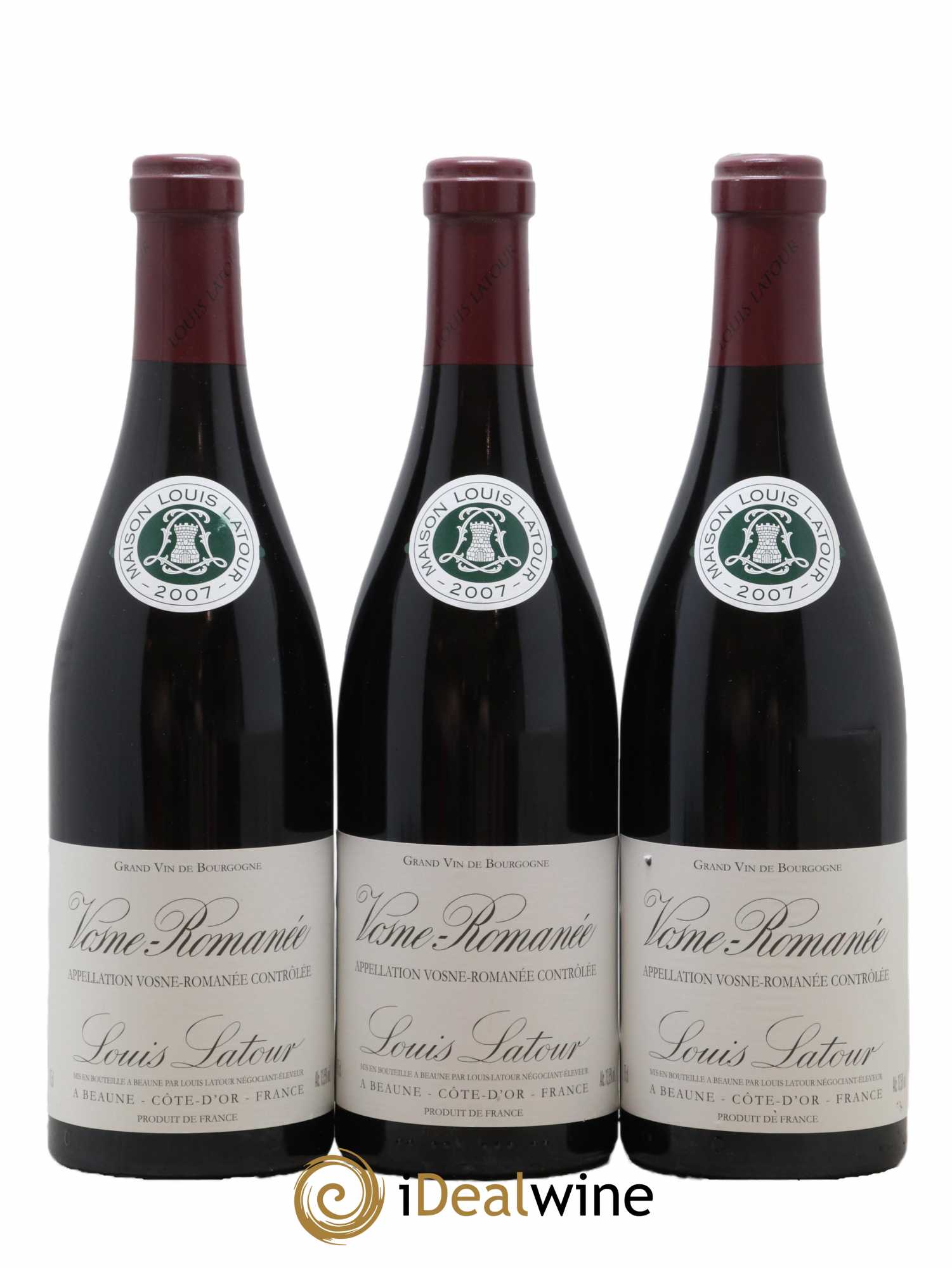 Vosne-Romanée Louis Latour 2007 - Lot de 3 bouteilles - 0