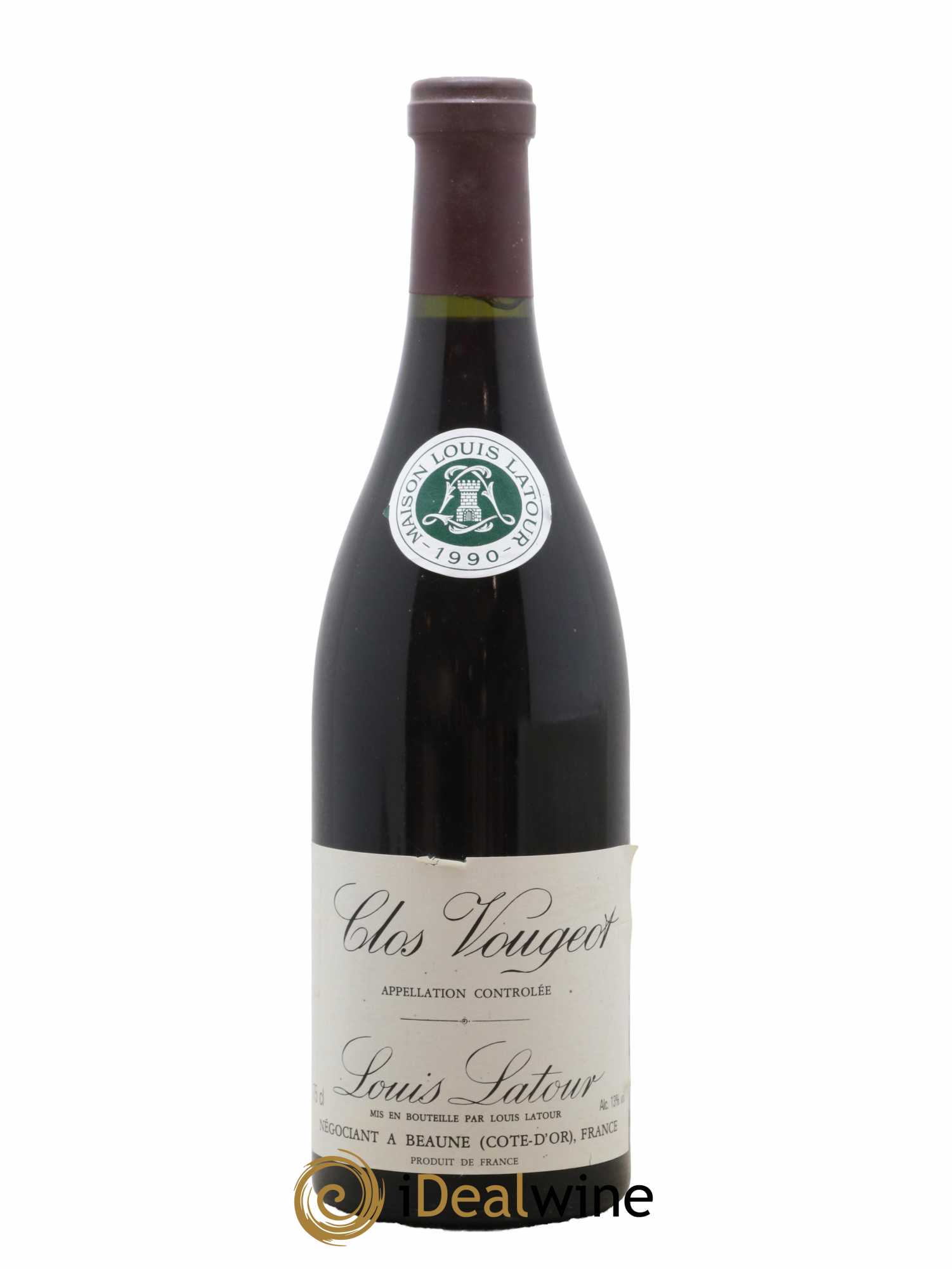 Clos de Vougeot Grand Cru Louis Latour 1990 - Lot de 1 bouteille - 0