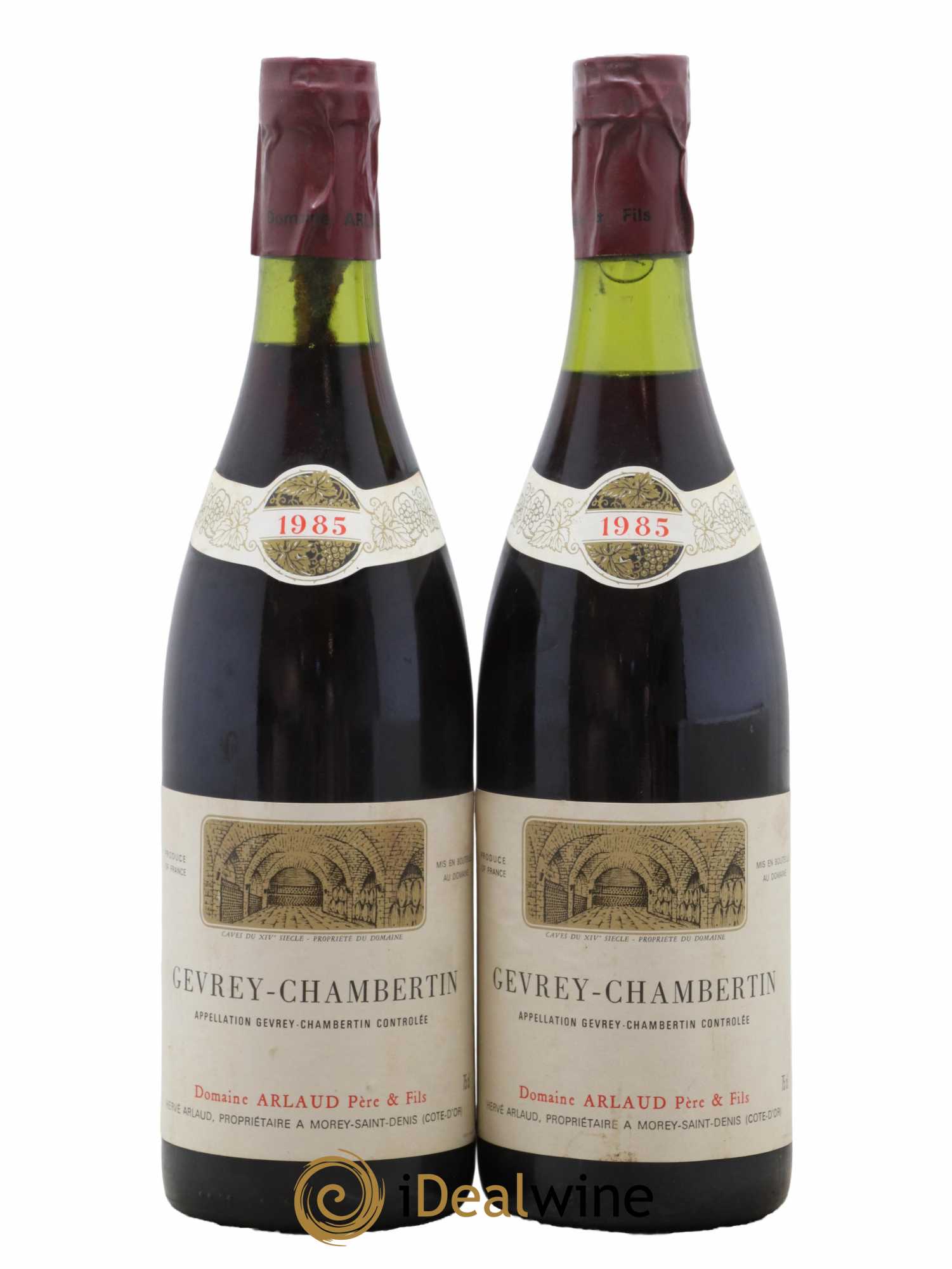 Gevrey-Chambertin Arlaud 1985 - Lot de 2 bouteilles - 0