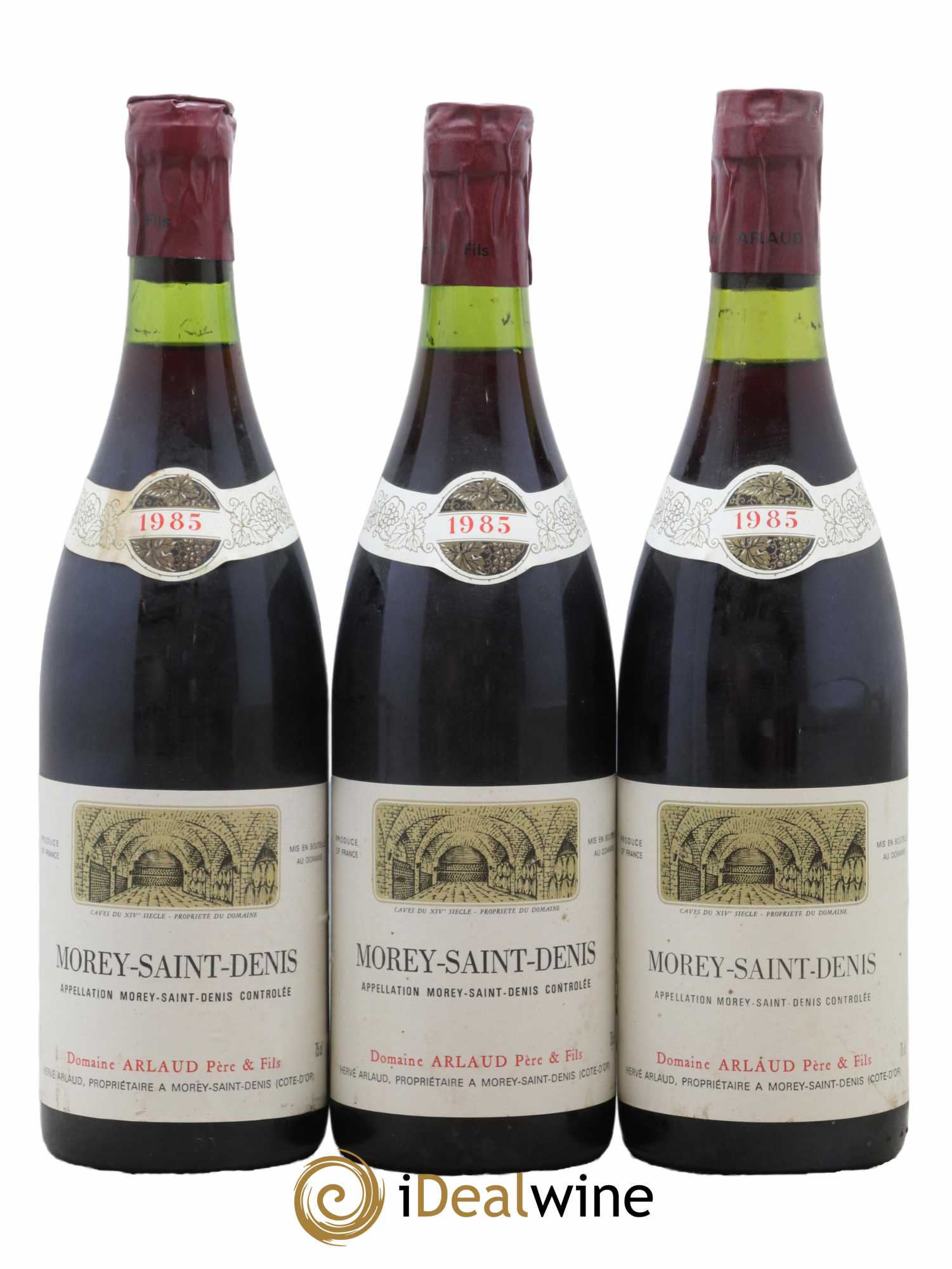 Morey-Saint-Denis Arlaud 1985 - Lot de 3 bouteilles - 0
