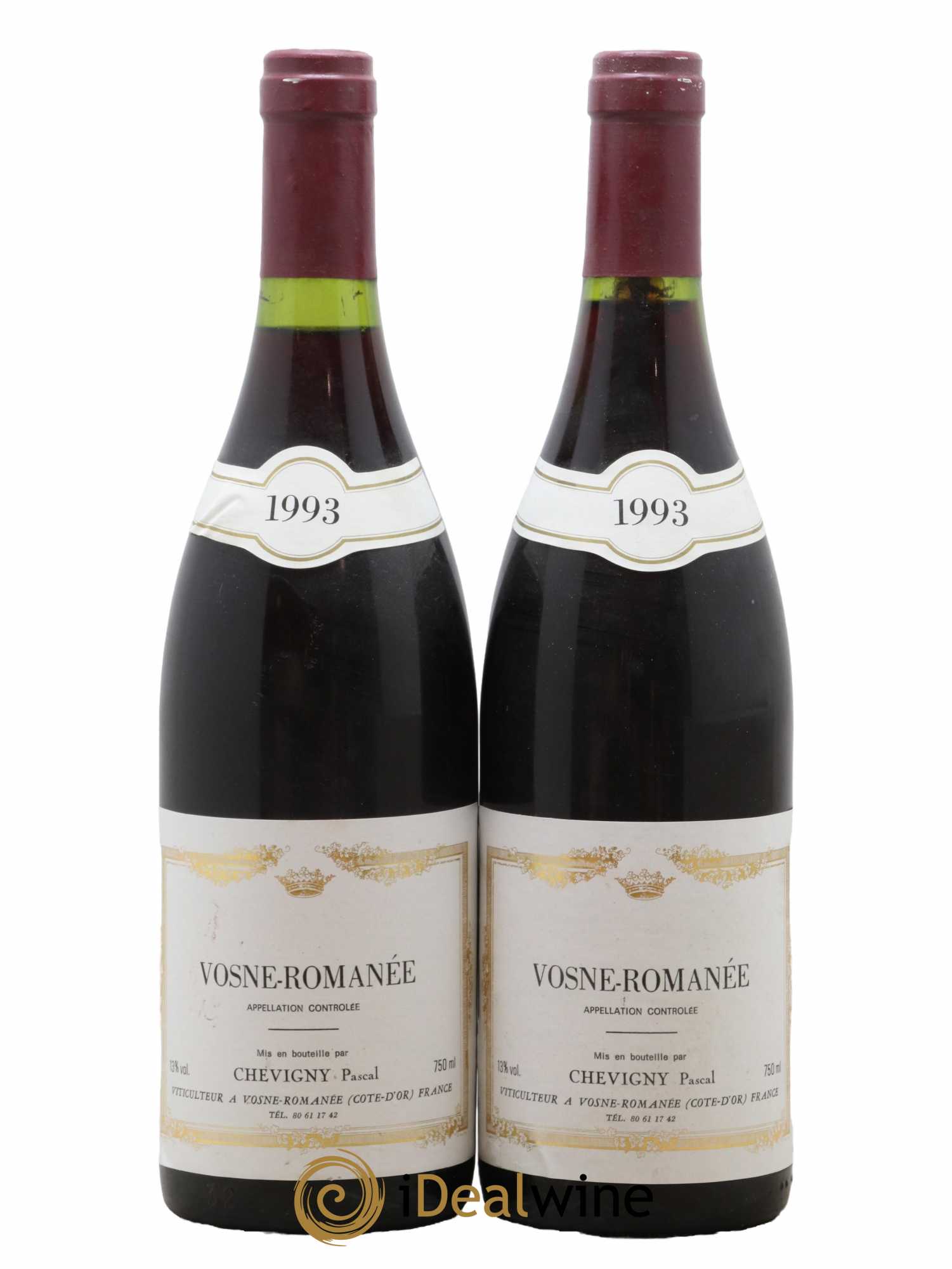 Vosne-Romanée Chevigny 1993 - Lot de 2 bouteilles - 0