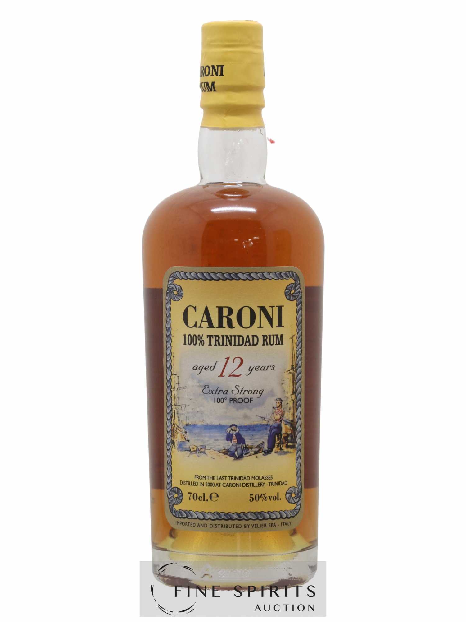 Caroni 12 years 2000 Velier 100° Proof bottled 2012 Extra Strong - Lot of 1 bottle - 1
