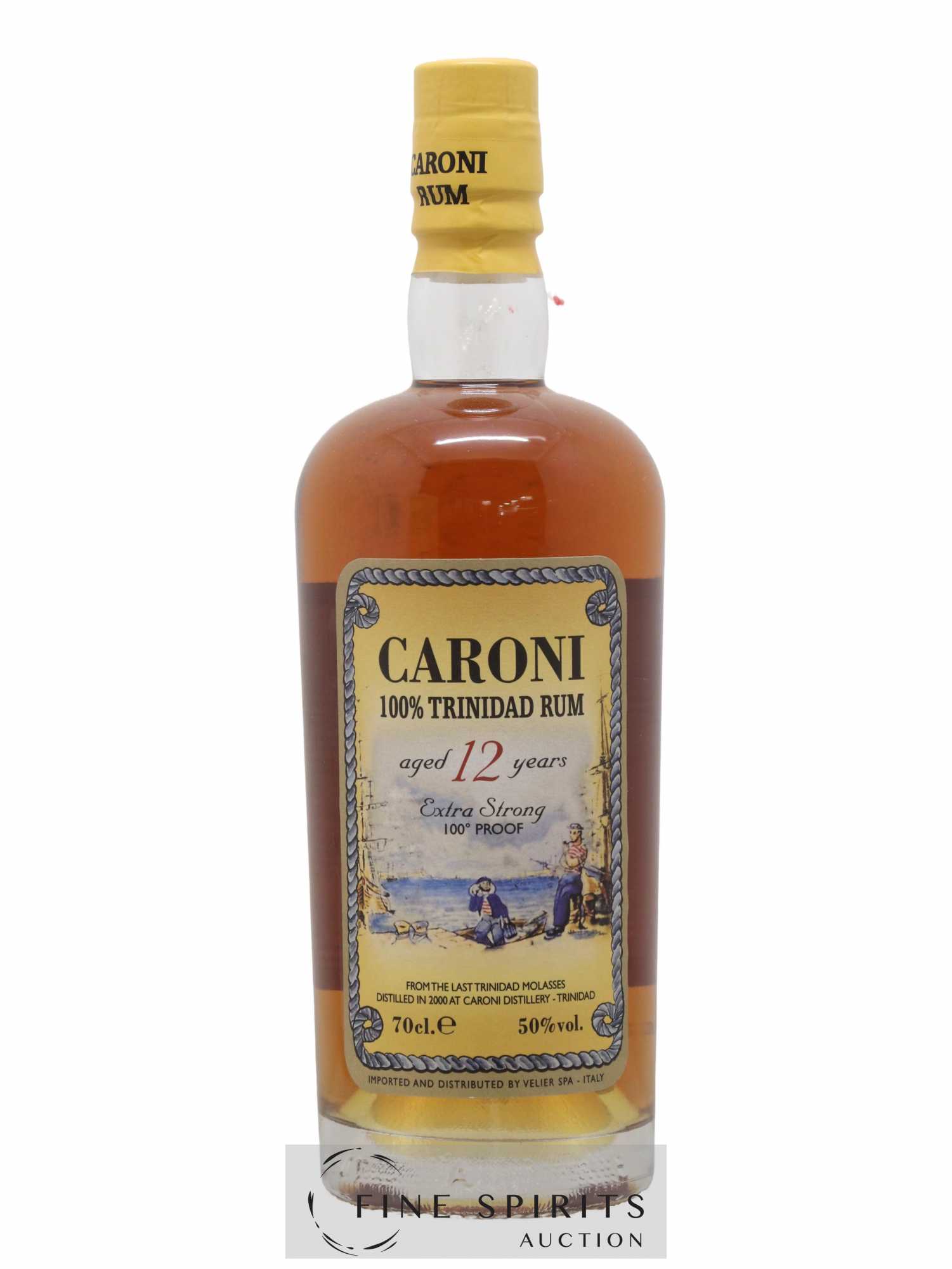 Caroni 12 years 2000 Velier 100° Proof bottled 2012 Extra Strong - Lot de 1 bouteille - 1