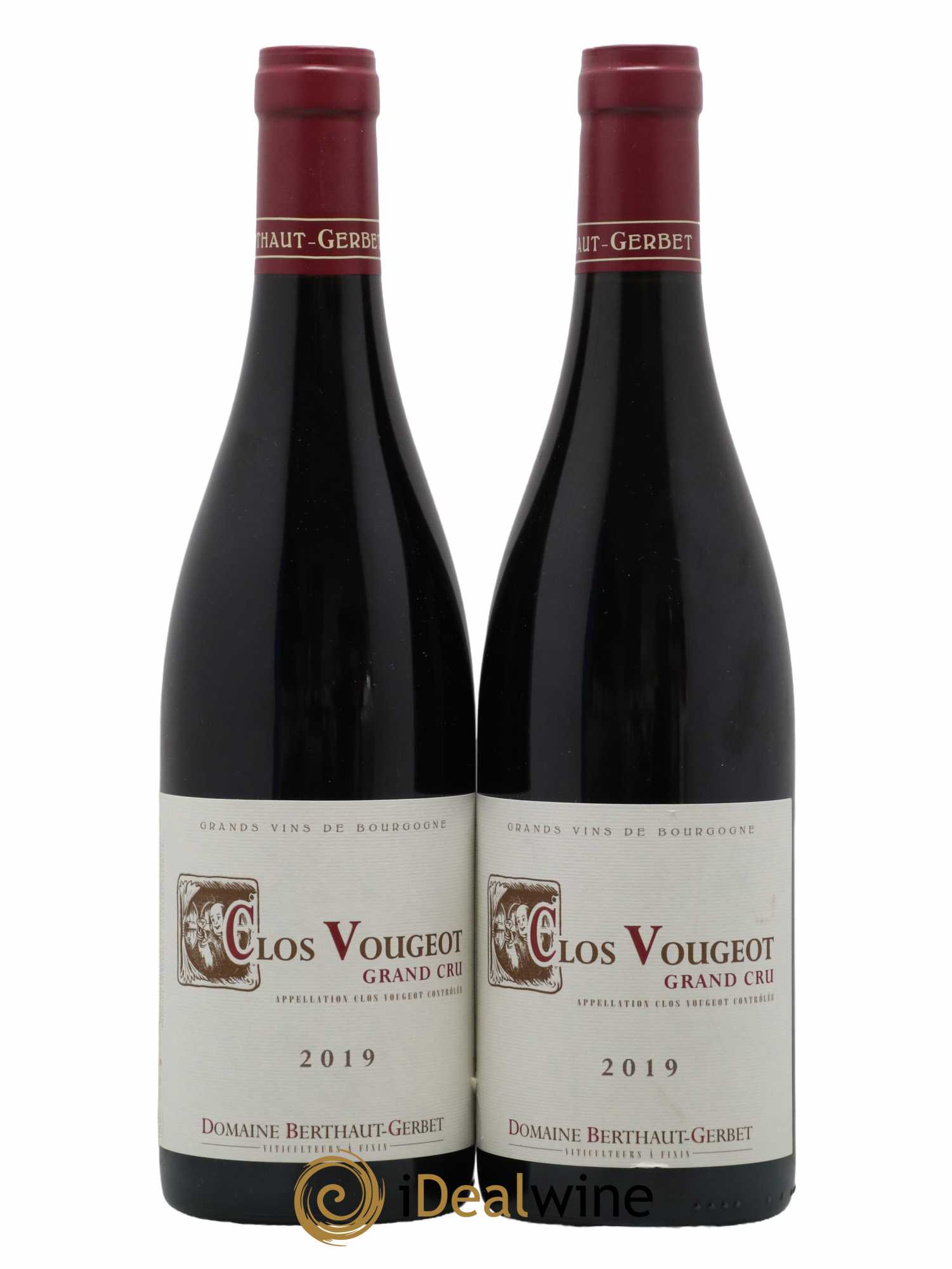 Clos de Vougeot Berthaut Gerbet (Domaine) 2019 - Lot de 2 bouteilles - 0