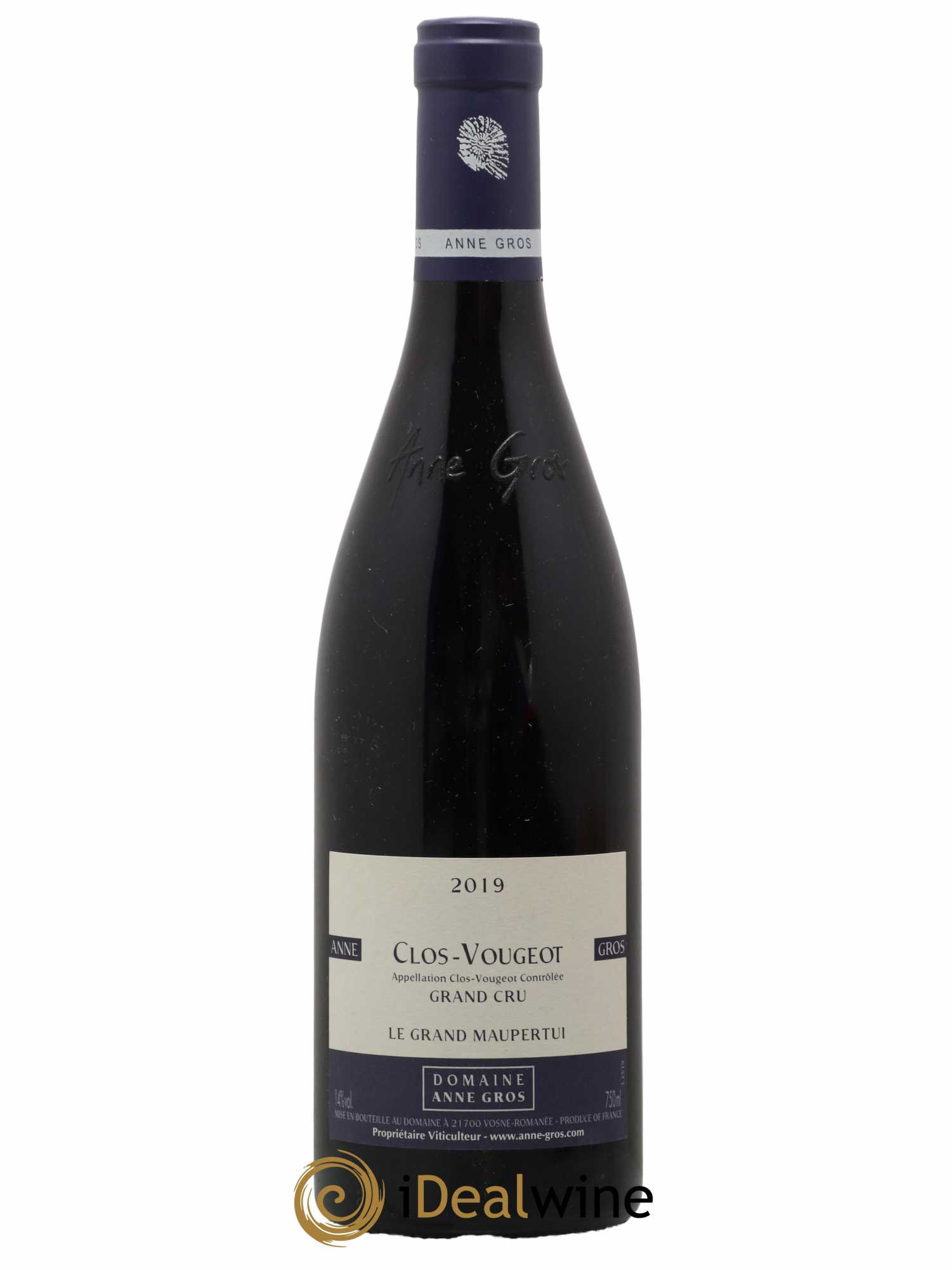 Clos de Vougeot Grand Cru Le Grand Maupertui Anne Gros 2019 - Lot de 1 bouteille - 0