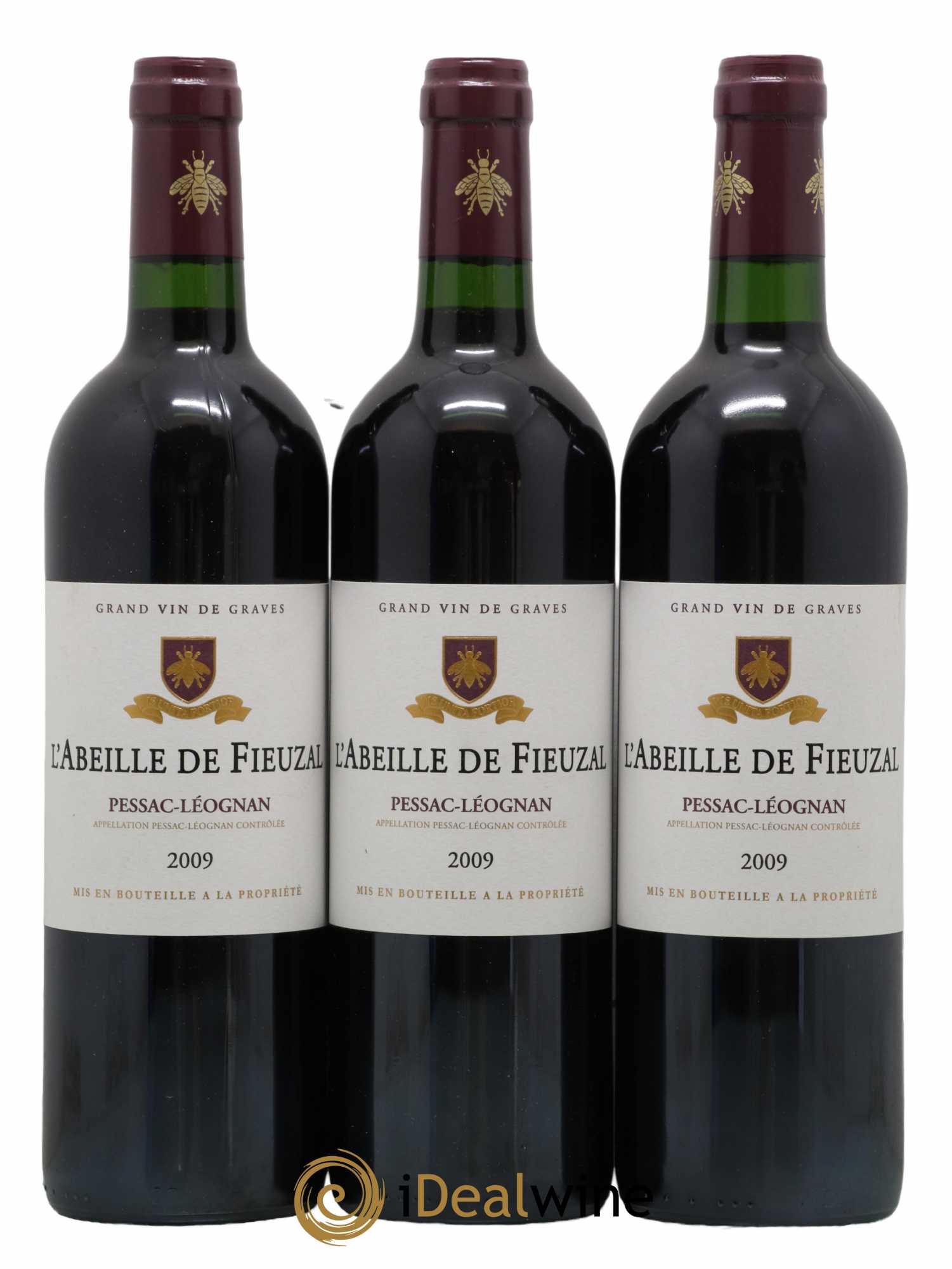Abeille de Fieuzal 2009 - Lot de 3 bouteilles - 0