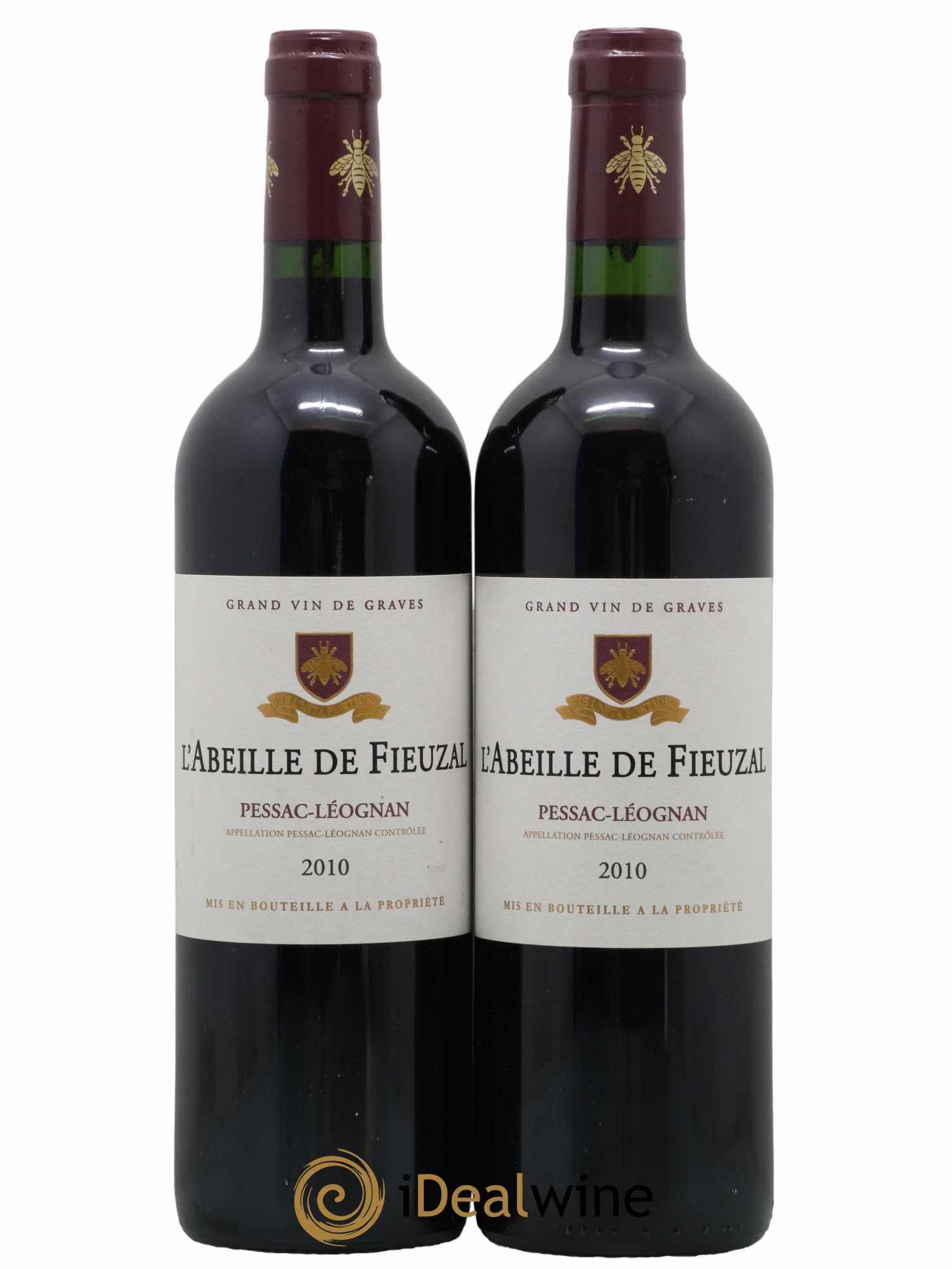 Abeille de Fieuzal 2010 - Lot de 2 bouteilles - 0