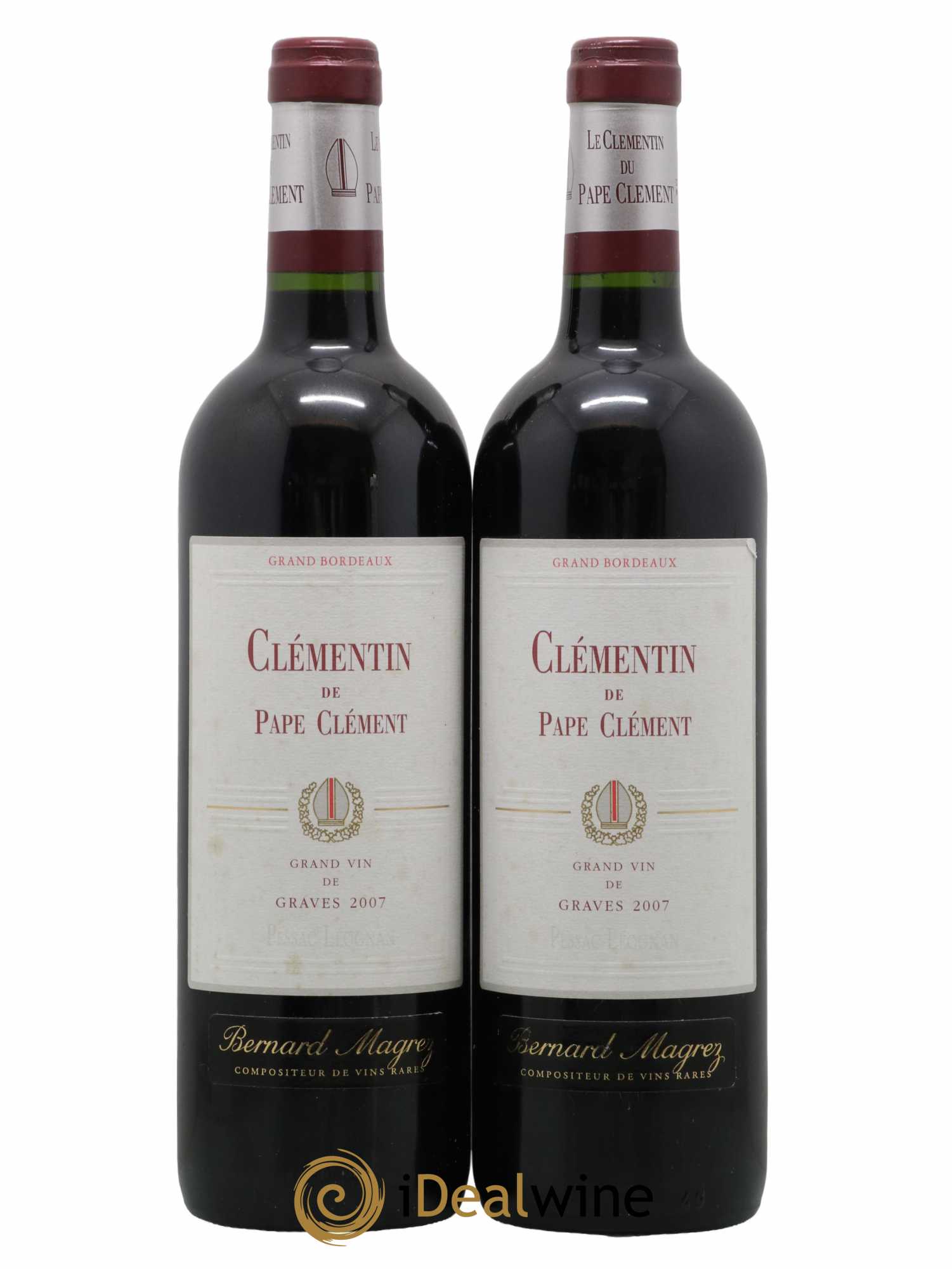 Le Clémentin de Pape Clément Second Vin 2007 - Lot de 2 bouteilles - 0