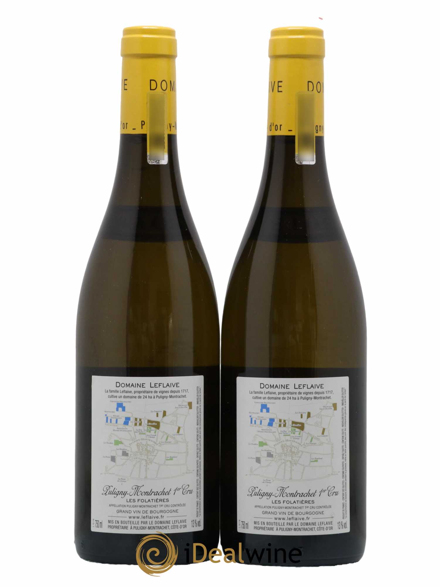 Puligny-Montrachet 1er Cru Les Folatières Leflaive (Domaine) 2018 - Lot de 2 bouteilles - 1