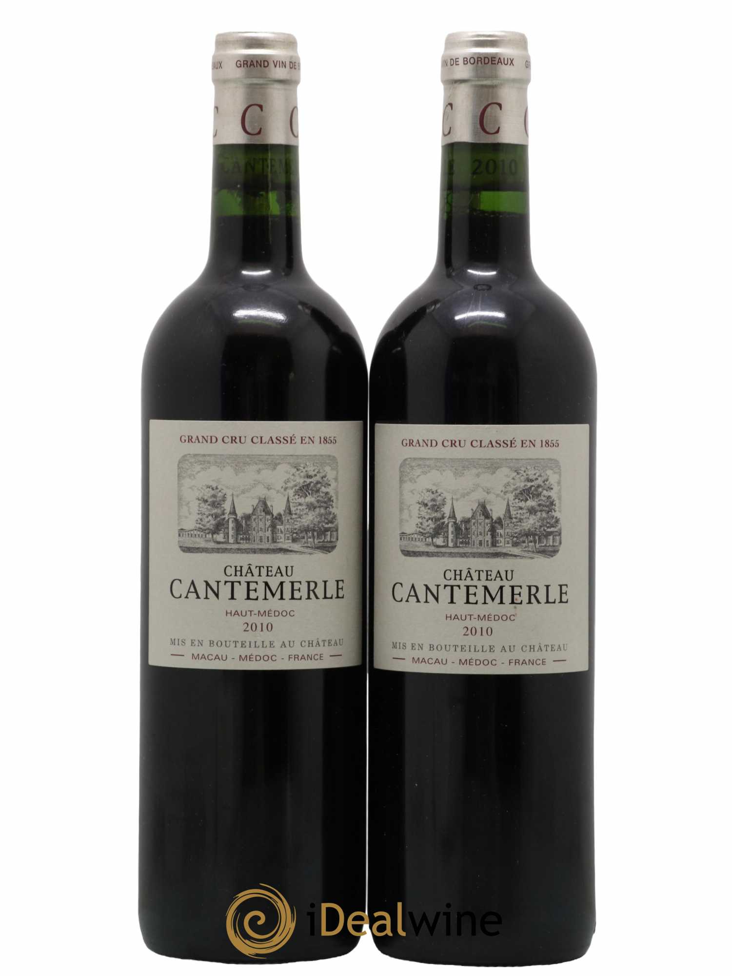 Château Cantemerle 5ème Grand Cru Classé 2010 - Lot de 2 bouteilles - 0