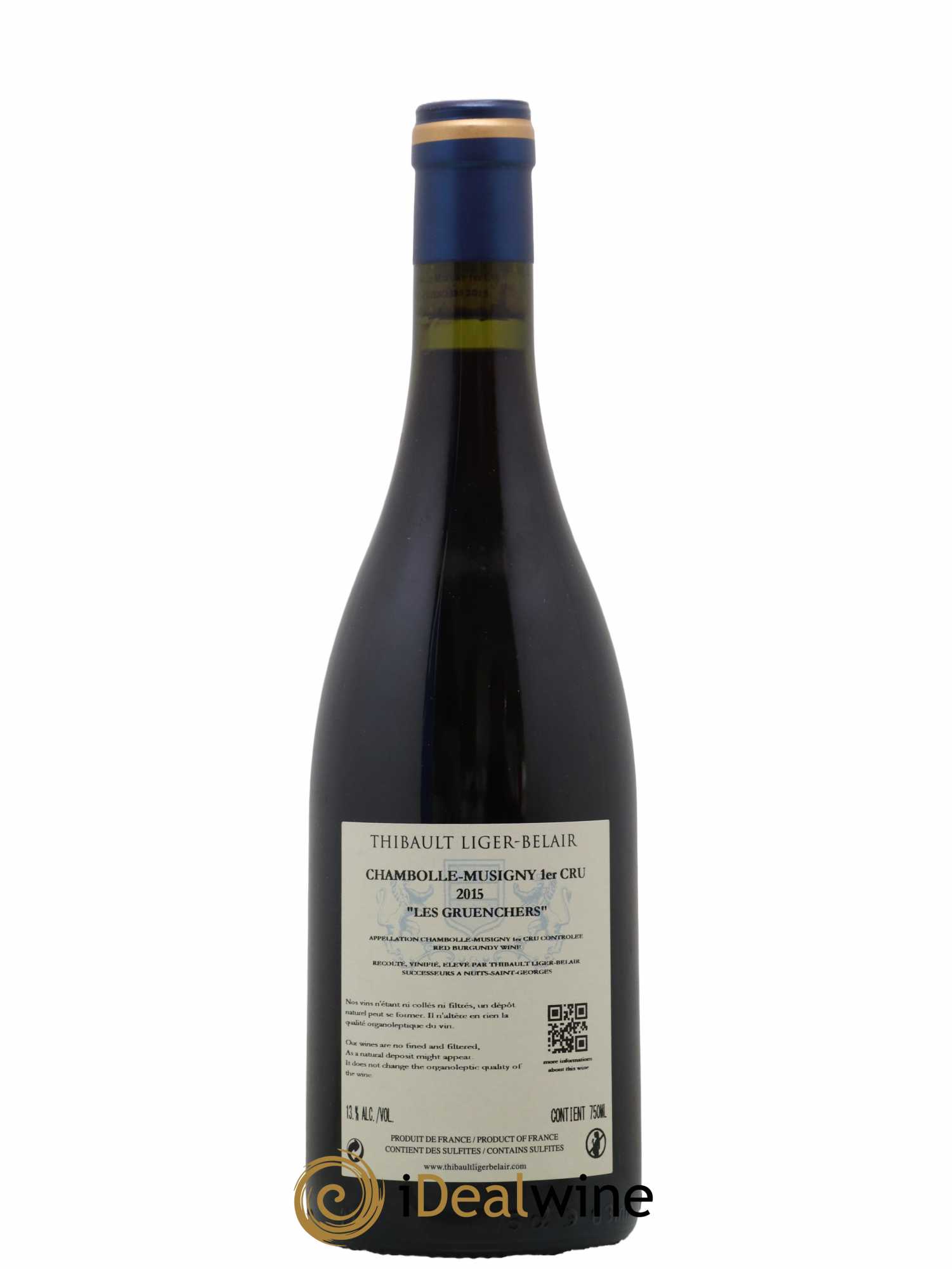 Chambolle-Musigny 1er Cru Les Gruenchers Thibault Liger-Belair Successeurs 2015 - Lot of 1 bottle - 1