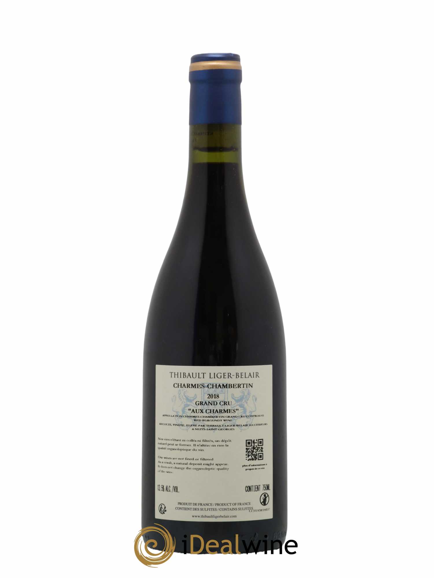 Charmes-Chambertin Grand Cru Aux Charmes Thibault Liger-Belair Successeurs 2018 - Lot de 1 bouteille - 1