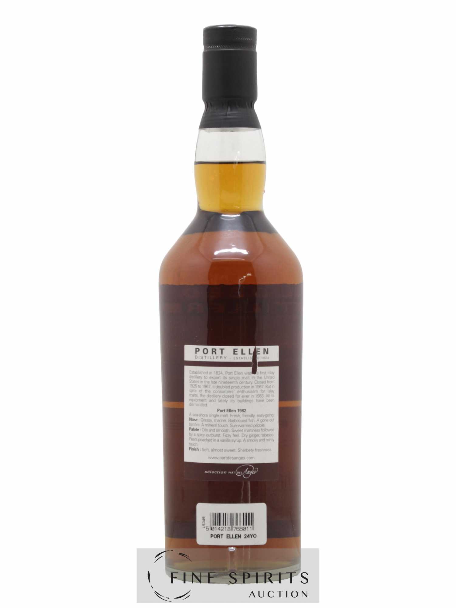 Port Ellen 24 years 1982 Part des Anges Closed Distilleries Cask n°PDA359 - One of 562 - bottled 2006 Limited Edition - Lot de 1 bouteille - 1
