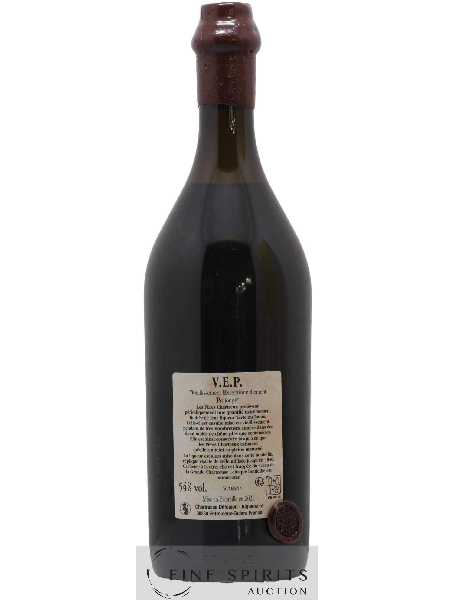 Chartreuse Of. Verte V.E.P. Mise 2021 - Lot de 1 bouteille - 2