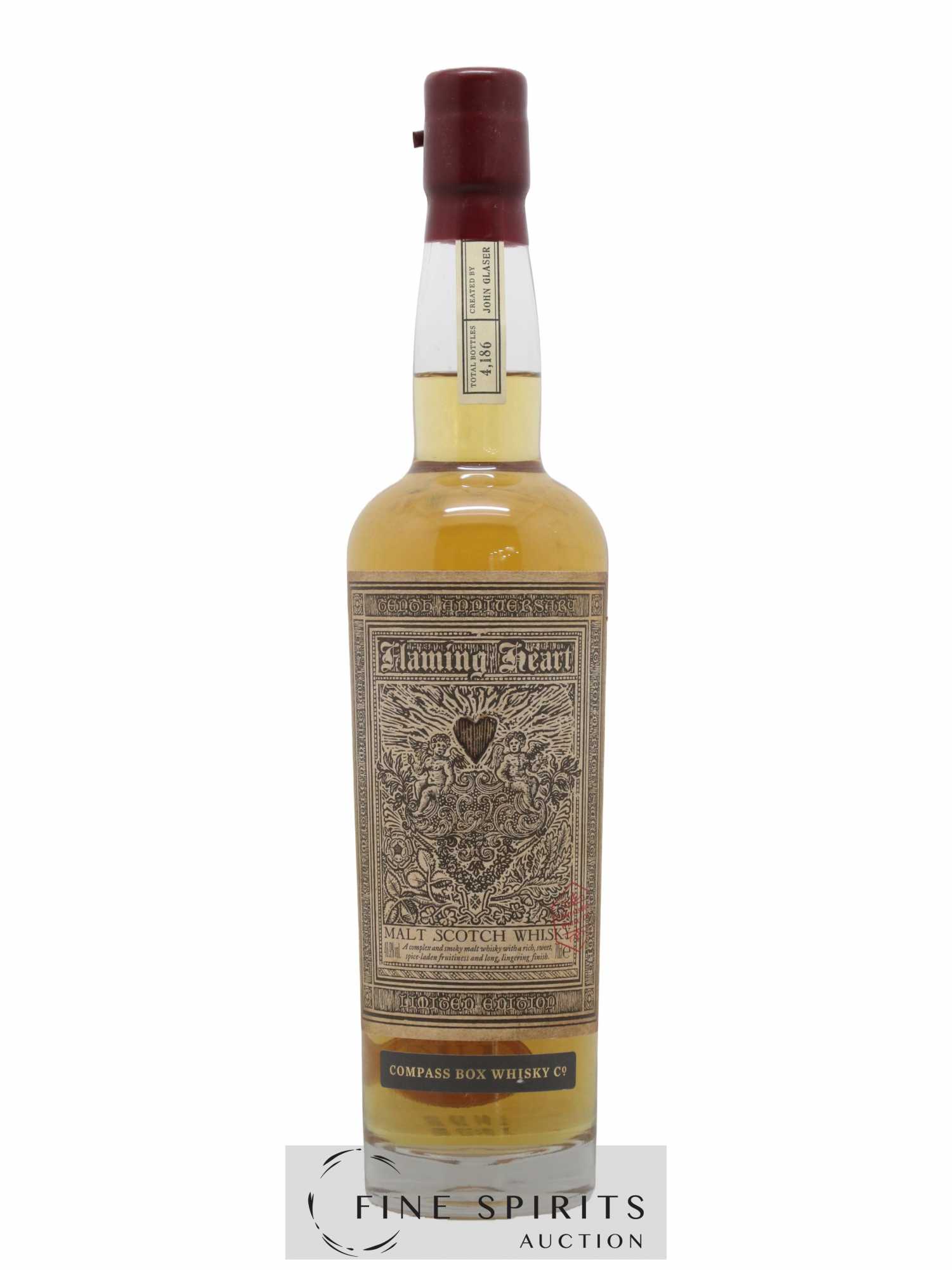 Flaming Heart Compass Box One of 4186 - bottled 2010 Limited Edition - Lot de 1 bouteille - 1