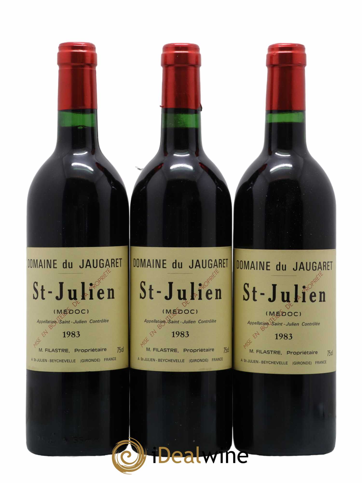 Domaine du Jaugaret 1983 - Lot de 3 bouteilles - 0