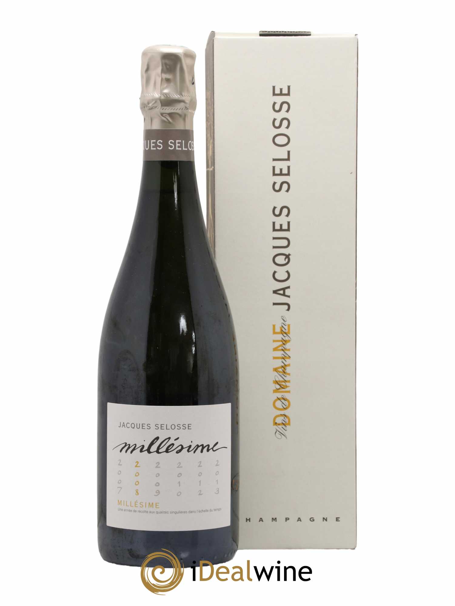 1er Cru Millésimé Extra-Brut Jacques Selosse 2008 - Lot de 1 bouteille - 0