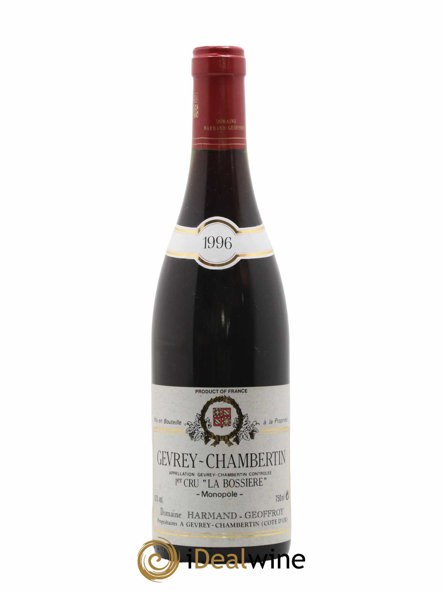 Gevrey-Chambertin 1er Cru La Bossière Harmand-Geoffroy (Domaine) 1996 - Lot de 1 bouteille - 0