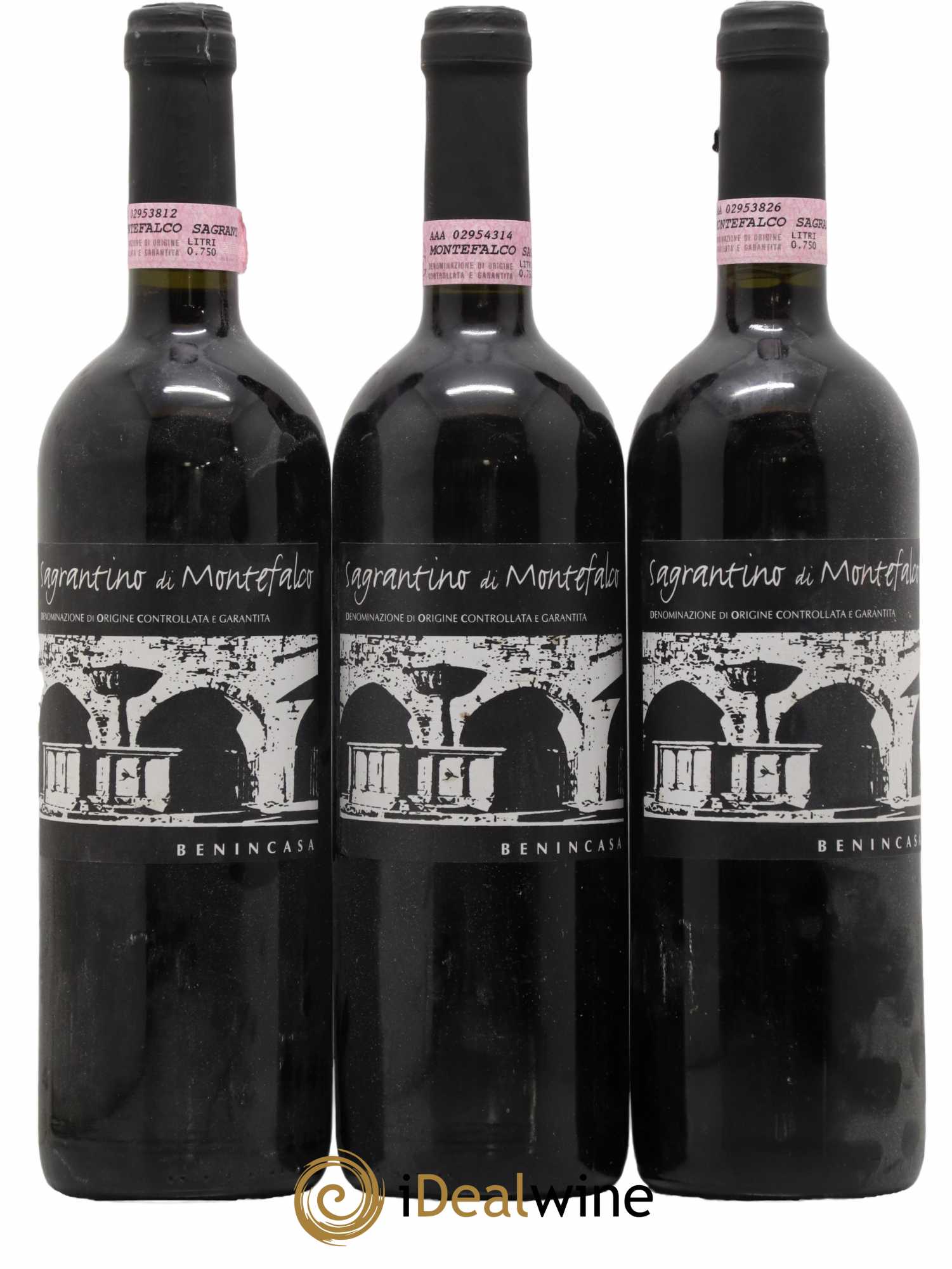 Ombrie Sagrantino di Montefalco Benincasa 2000 - Lot de 3 bouteilles - 0