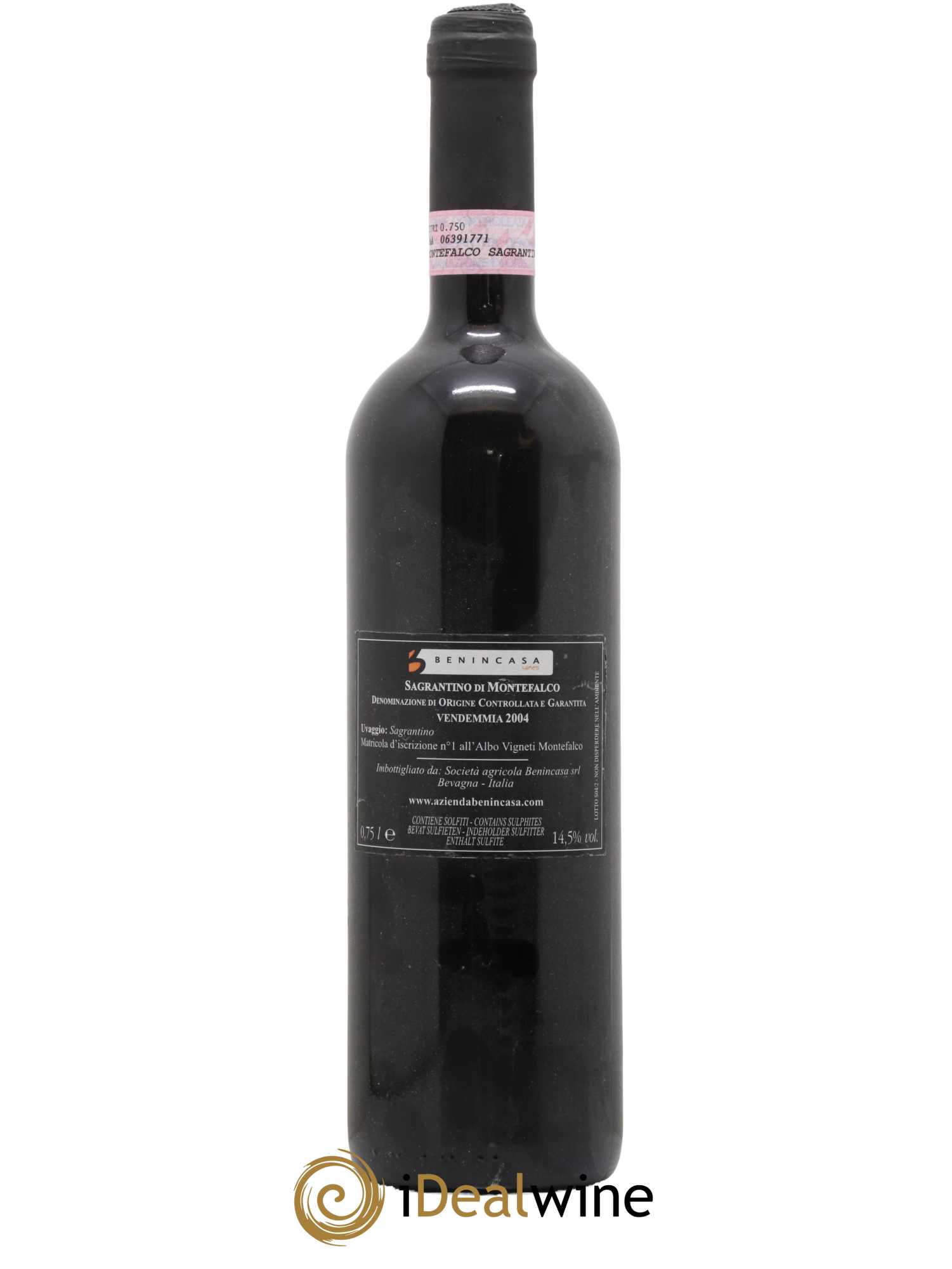Ombrie Sagrantino di Montefalco Benincasa 2004 - Lot de 1 bouteille - 1