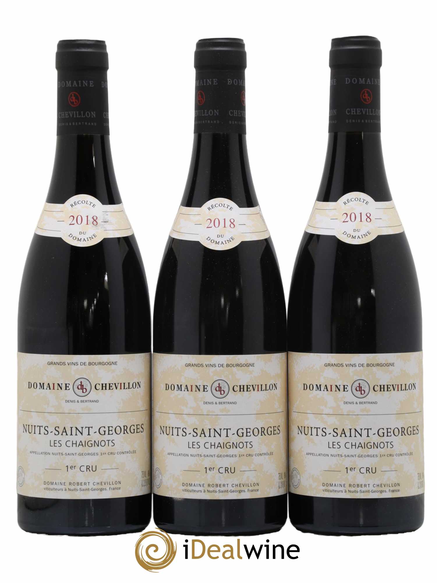 Nuits-Saint-Georges 1er Cru Les Chaignots Robert Chevillon 2018 - Lot de 3 bouteilles - 0