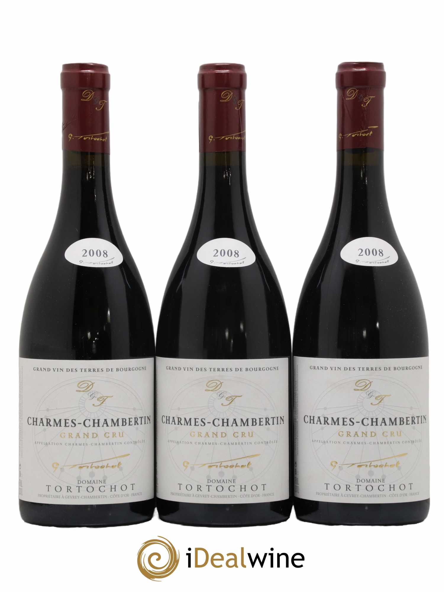Charmes-Chambertin Grand Cru Tortochot (Domaine) 2008 - Lot de 3 bouteilles - 0