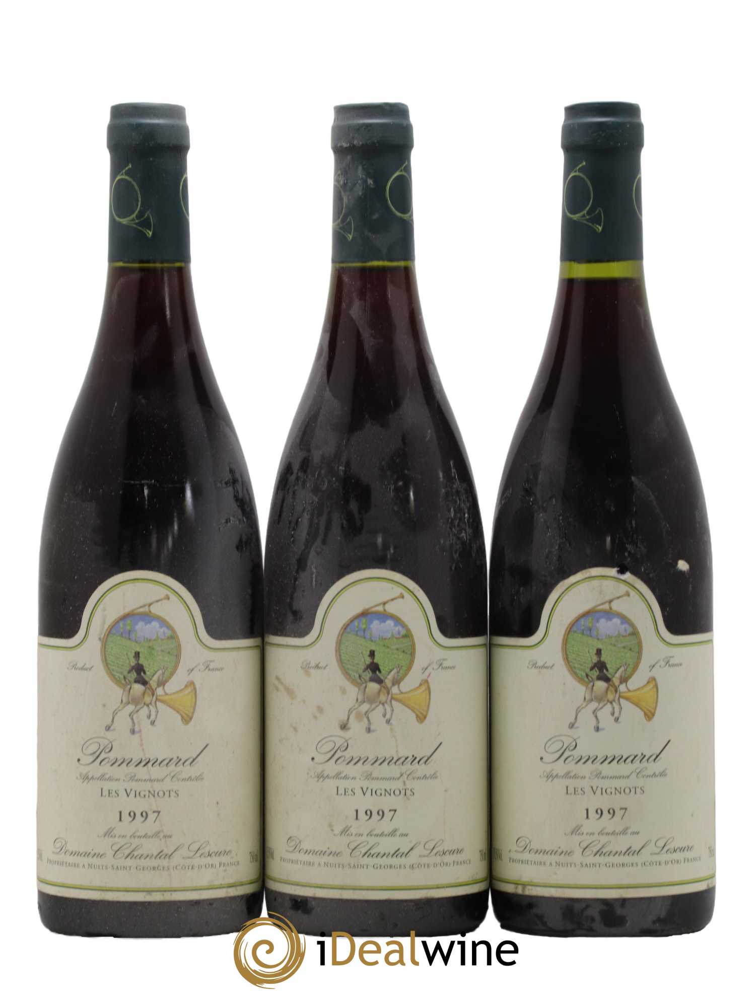 Pommard Les Vignots Chantal Lescure 1997 - Lot de 3 bouteilles - 0