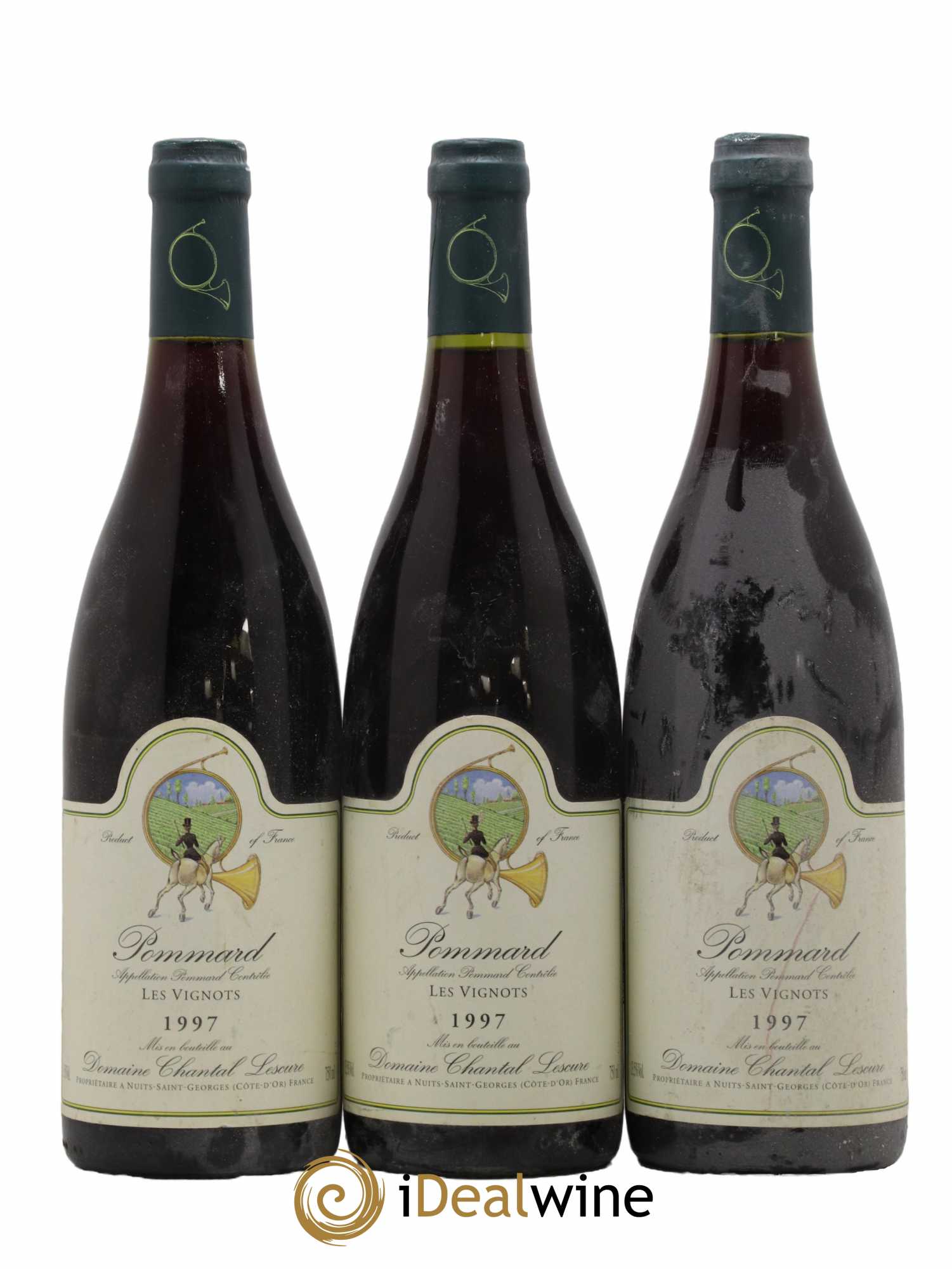 Pommard Les Vignots Chantal Lescure 1997 - Lot de 3 bouteilles - 0