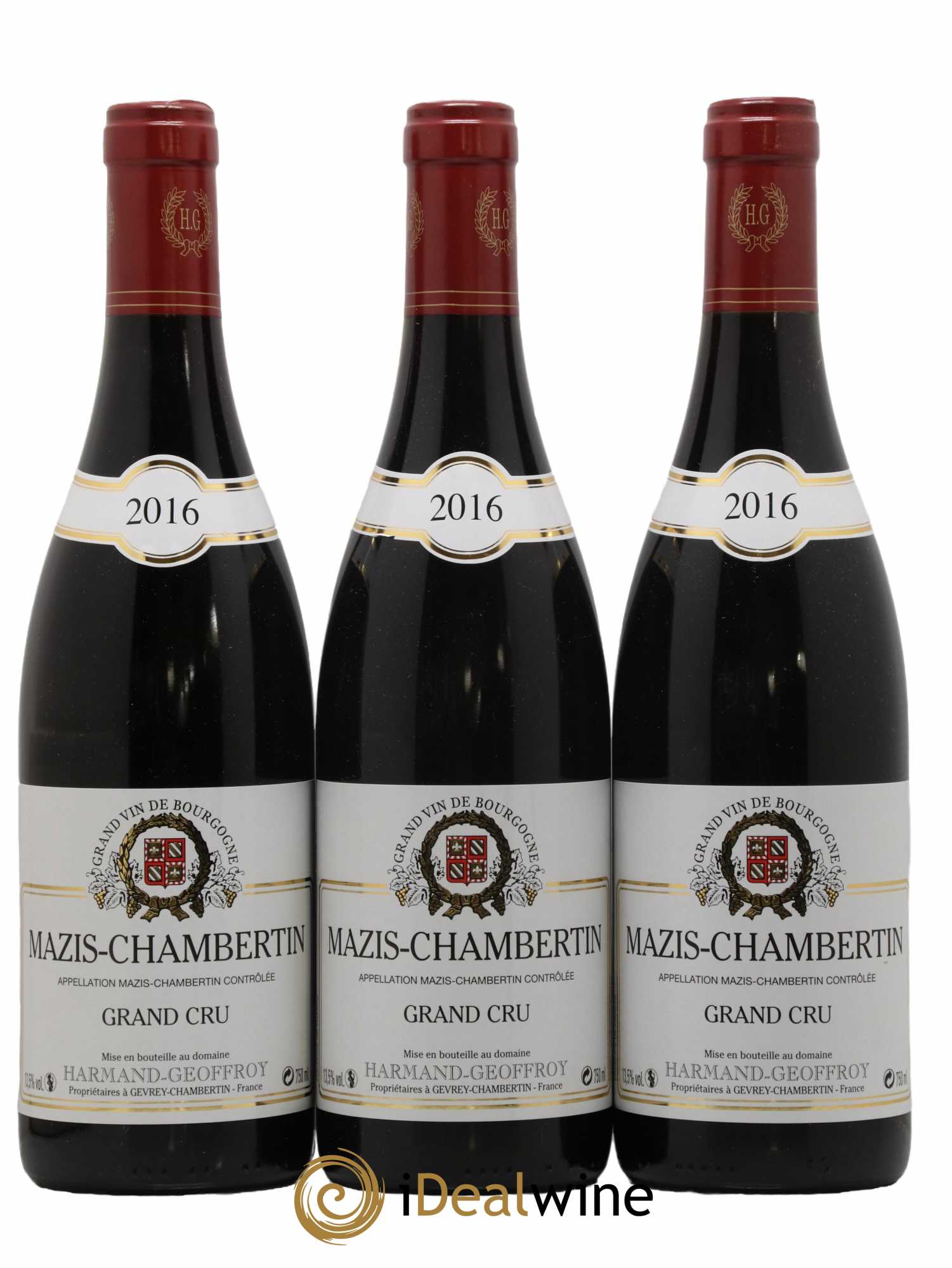 Mazis-Chambertin Grand Cru Harmand-Geoffroy (Domaine) 2016 - Lot de 3 bouteilles - 0