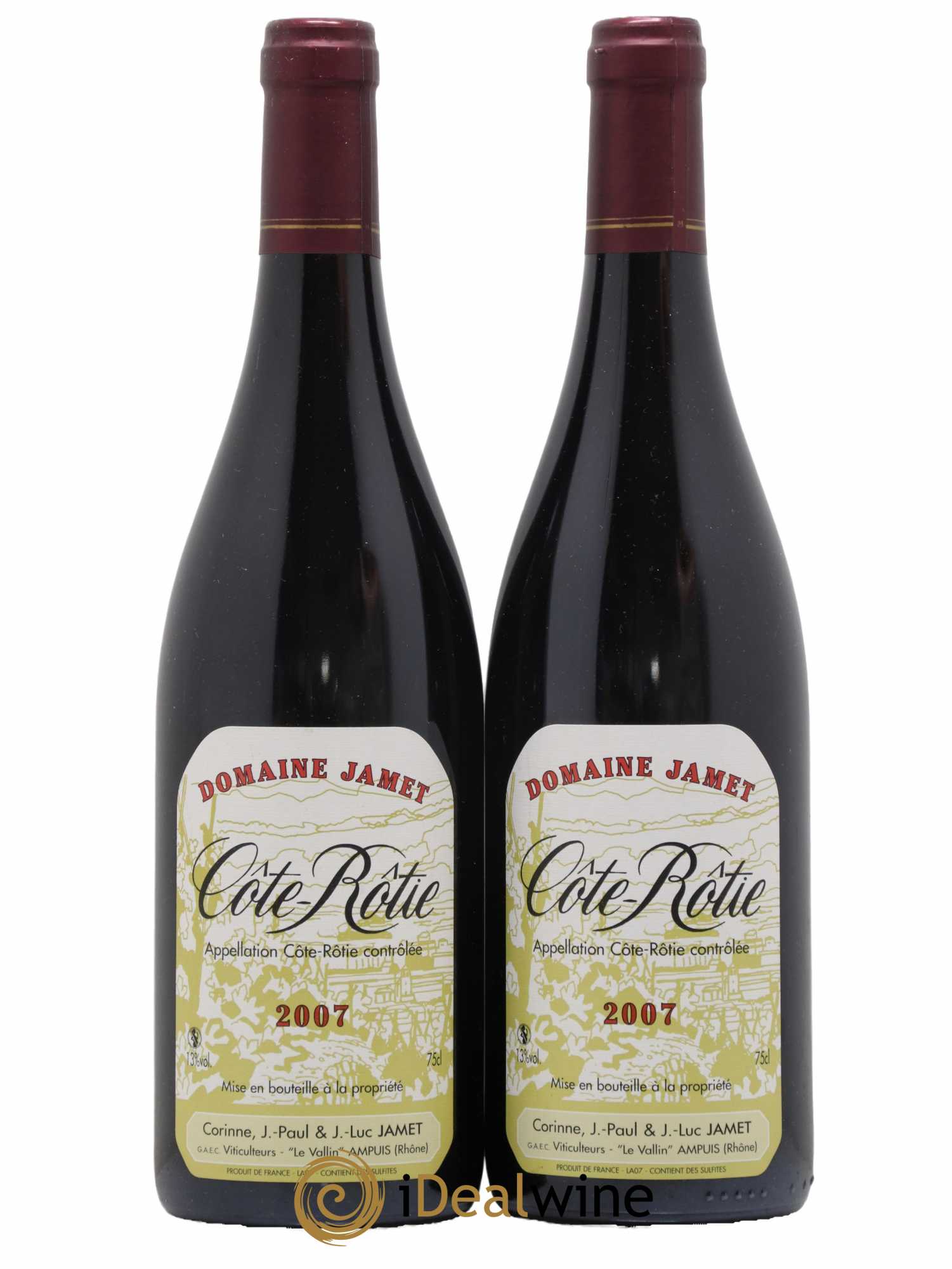 Côte-Rôtie Jamet (Domaine) 2007 - Lot de 2 bouteilles - 0