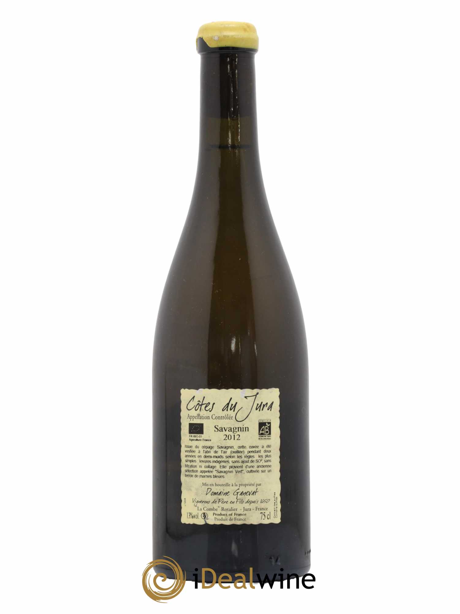 Côtes du Jura Les Chalasses Marnes Bleues Jean-François Ganevat (Domaine) 2012 - Lot de 1 bouteille - 1