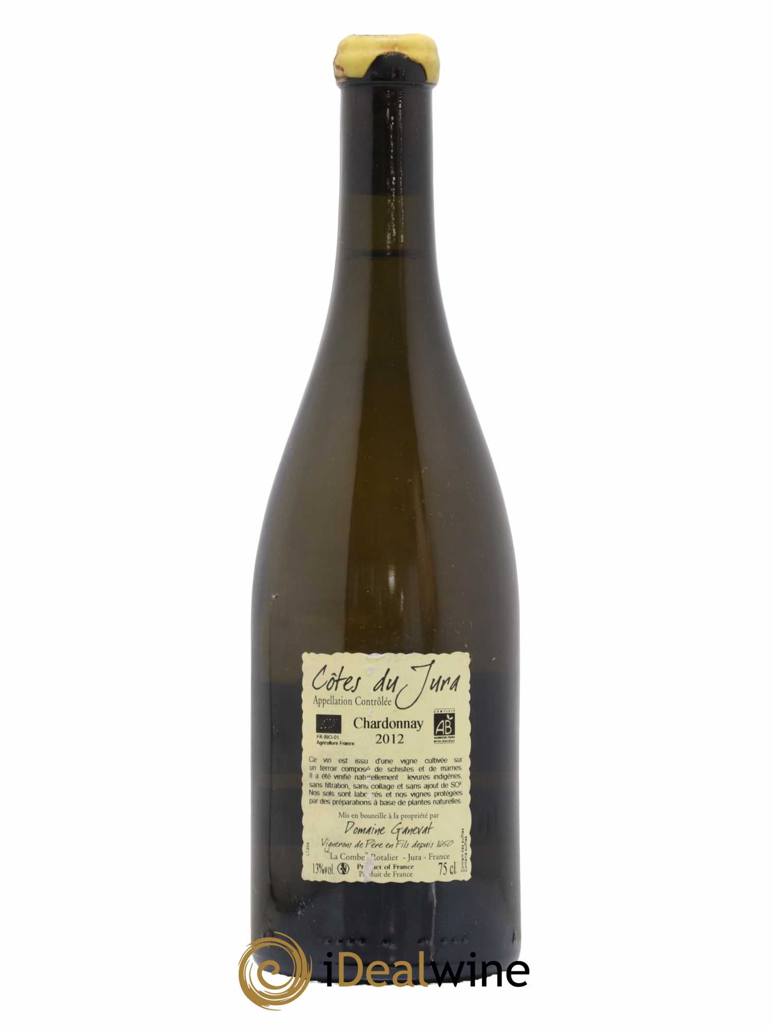 Côtes du Jura Grusse en Billat Jean-François Ganevat (Domaine) 2012 - Lot de 1 bouteille - 1