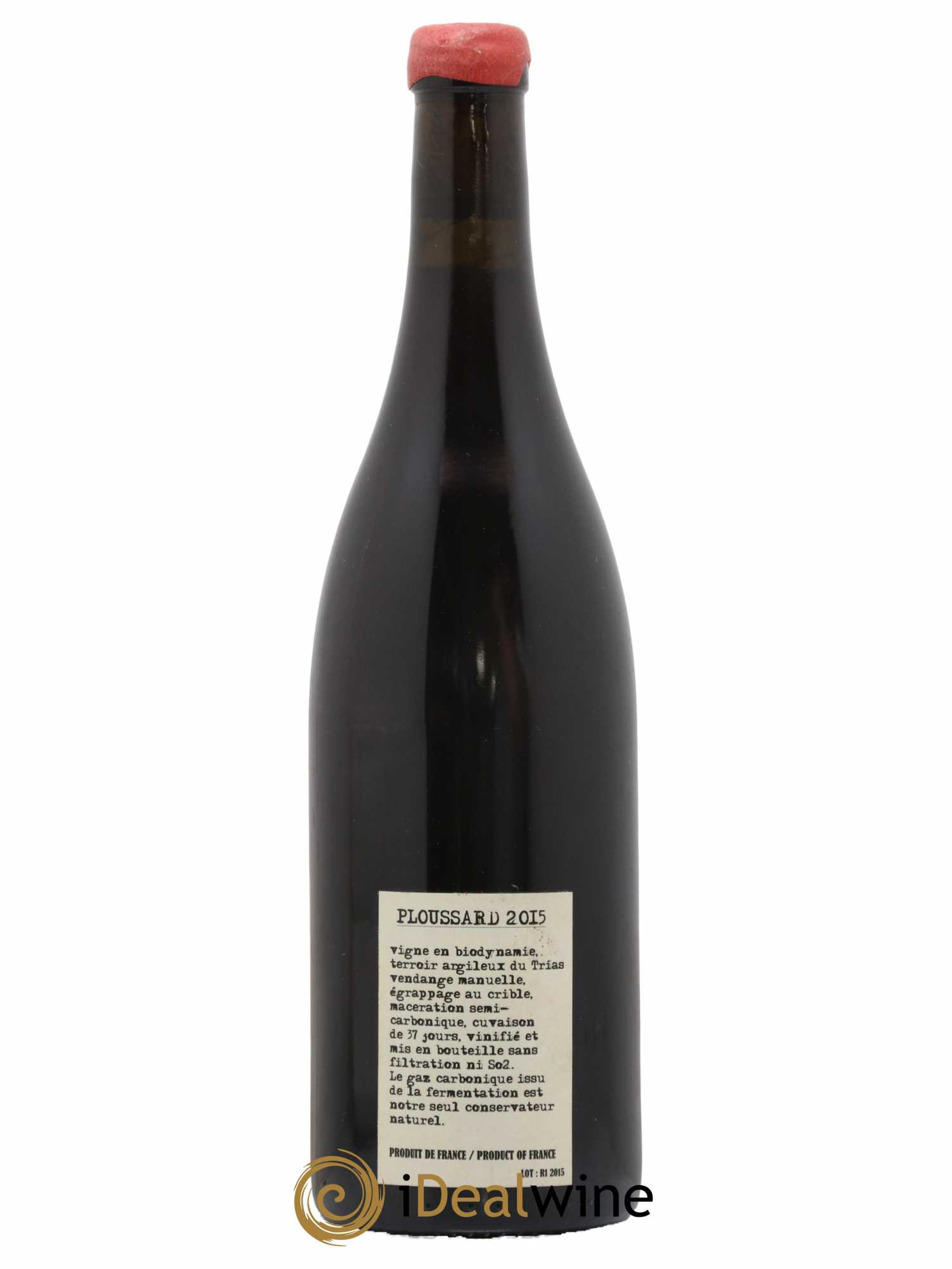 Arbois-Pupillin Ploussard Adeline Houillon & Renaud Bruyère 2015 - Lot de 1 bouteille - 1