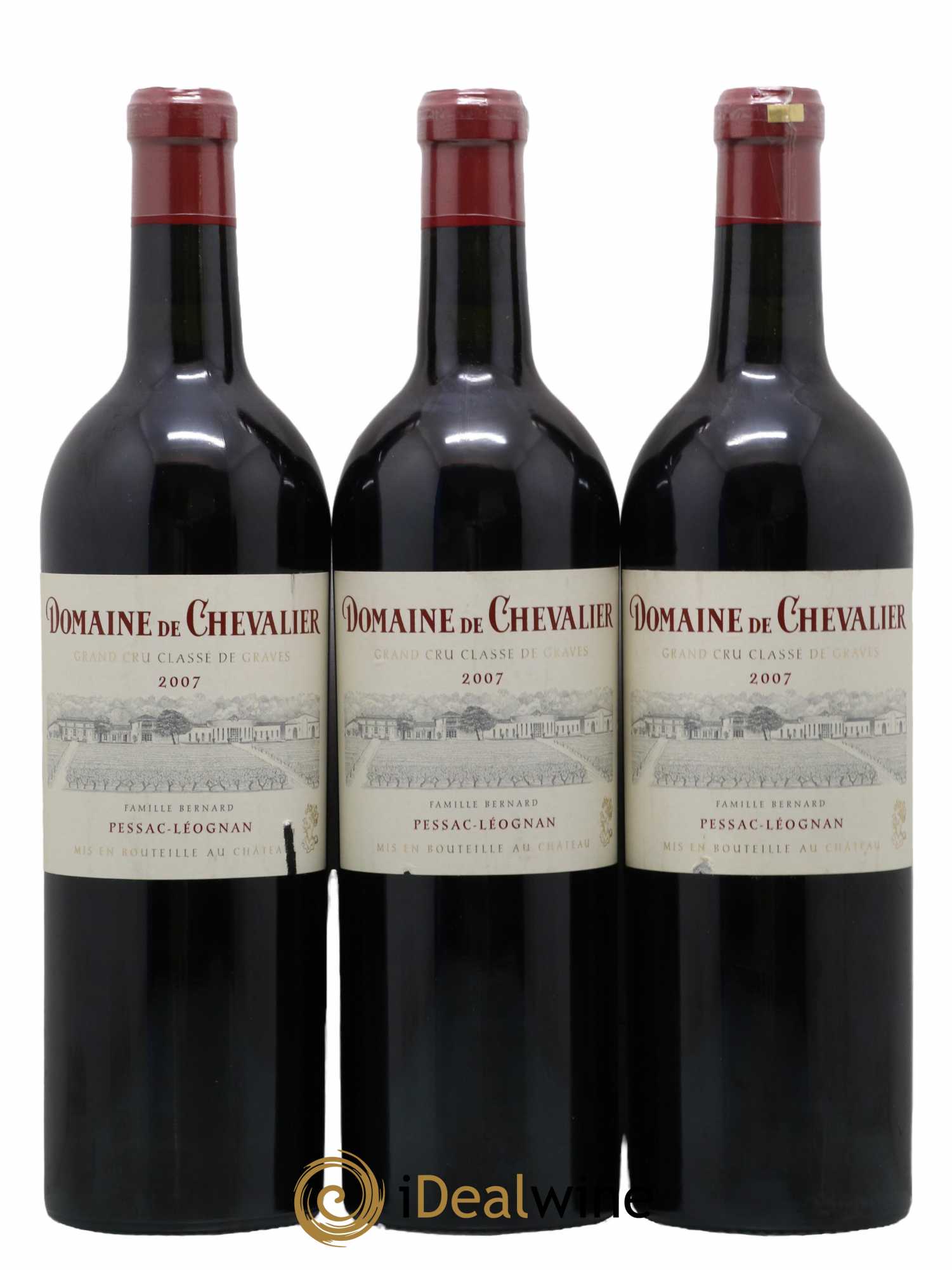 Domaine de Chevalier Cru Classé de Graves 2007 - Lot de 3 bouteilles - 0