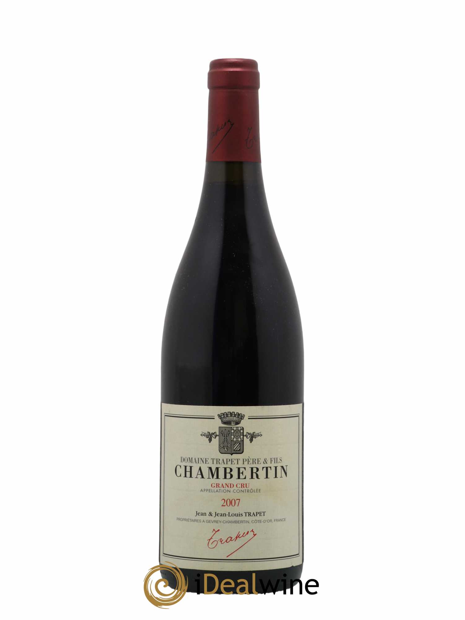 Chambertin Grand Cru Domaine Trapet 2007 - Lot de 1 bouteille - 0