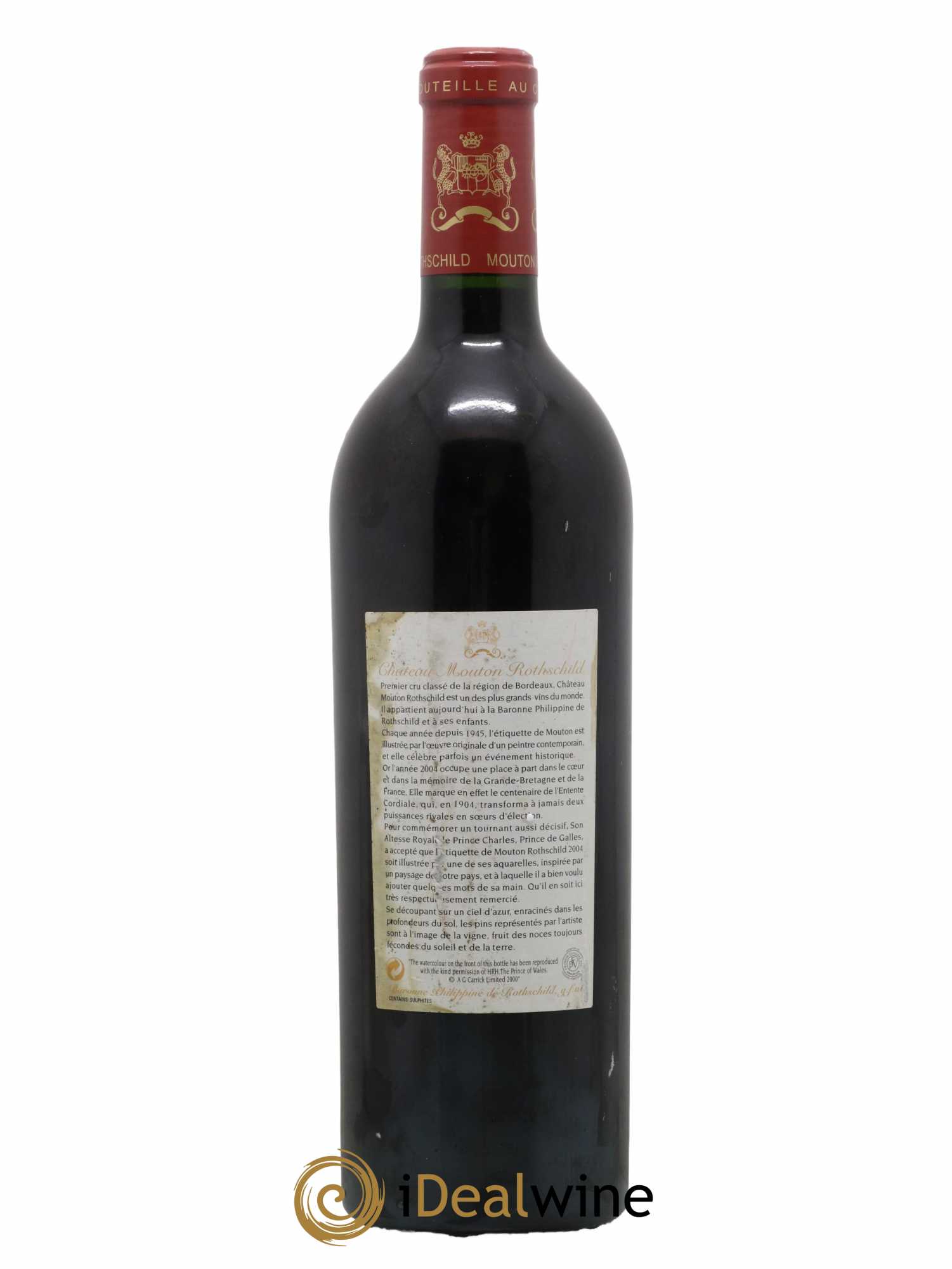 Château Mouton Rothschild 1er Grand Cru Classé 2004 - Lot de 1 bouteille - 1